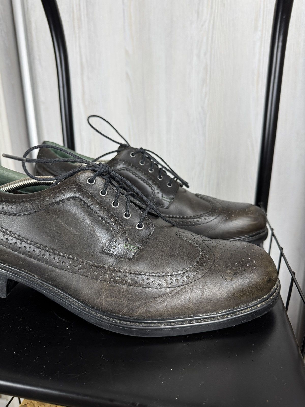 Barbour Barbour Tech black leather Oxford Derby shoes Size US 12 / EU 45 - 3 Thumbnail