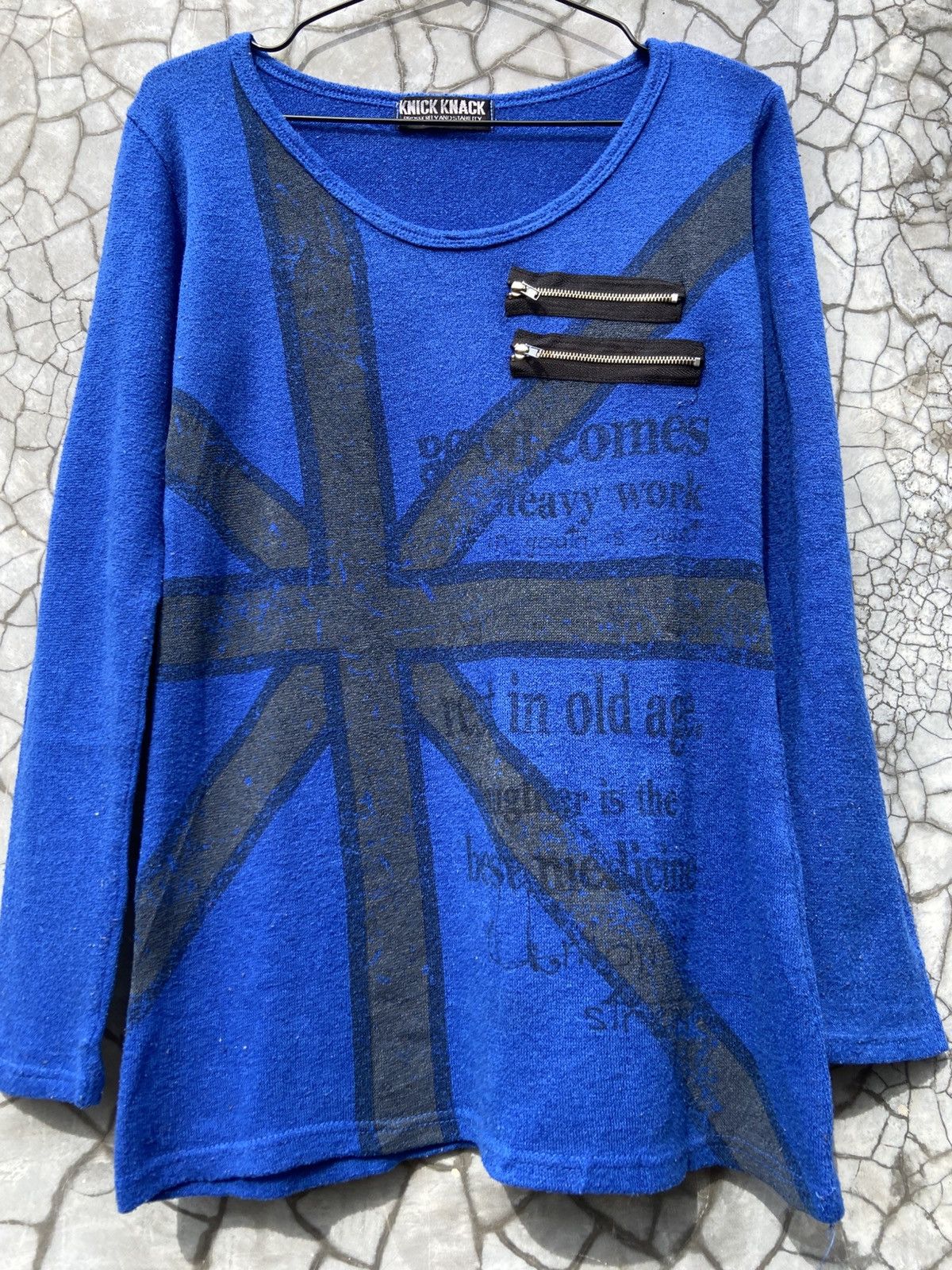 If Six Was Nine Y2K 00s Knick Knack British Punk Poem Grunge Rock Ls Size US M / EU 48-50 / 2 - 7 Thumbnail