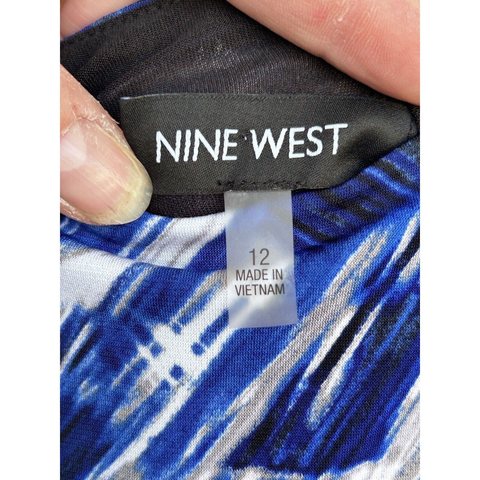 Nine West Nine West Women’s Sleeveless Sheath Dress Size 12 Blue/black Size XL / US 12-14 / IT 48-50 - 5 Thumbnail