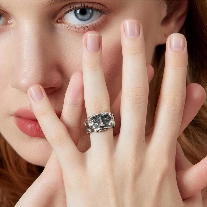 Jewelry Rare Jewelry Rings Open Size Chrome Ring (Size 7-13) Size ONE SIZE - 2 Thumbnail