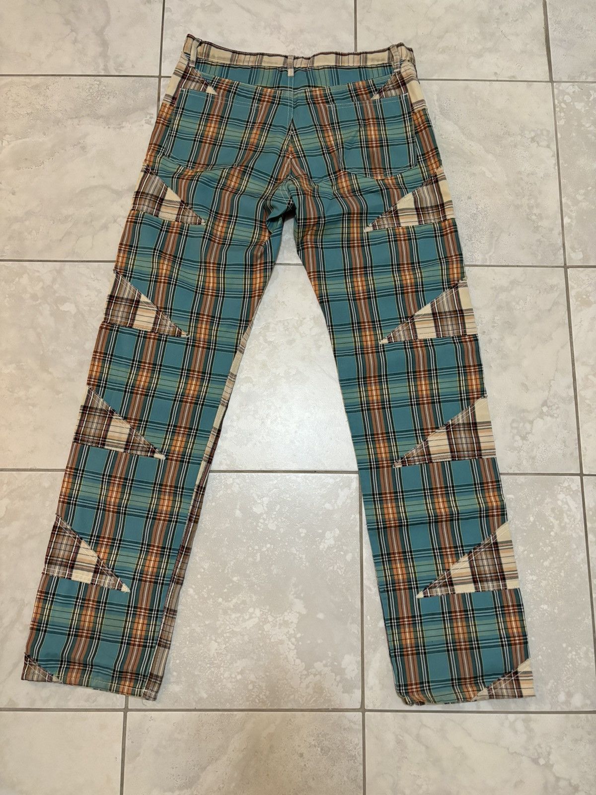 Comme des Garcons Rare Comme des Garcons Plaid Patchwork Pants Size US 32 / EU 48 - 16 Thumbnail