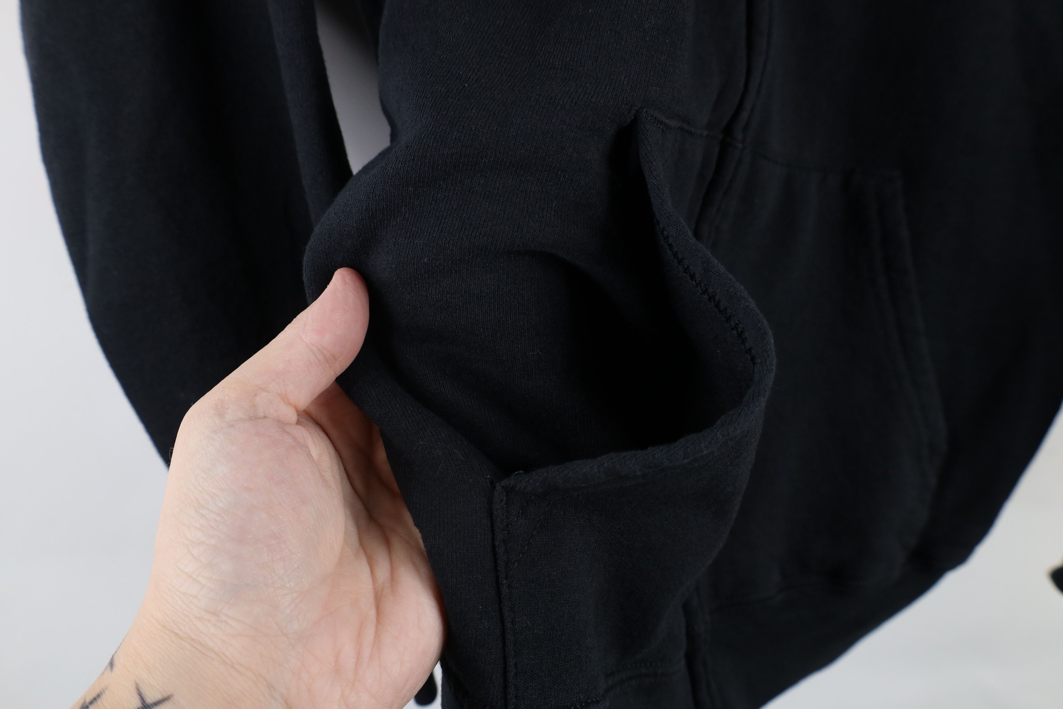 Vintage Vintage 90s Streetwear Full Zip Hoodie Sweatshirt Black Size US M / EU 48-50 / 2 - 4 Thumbnail