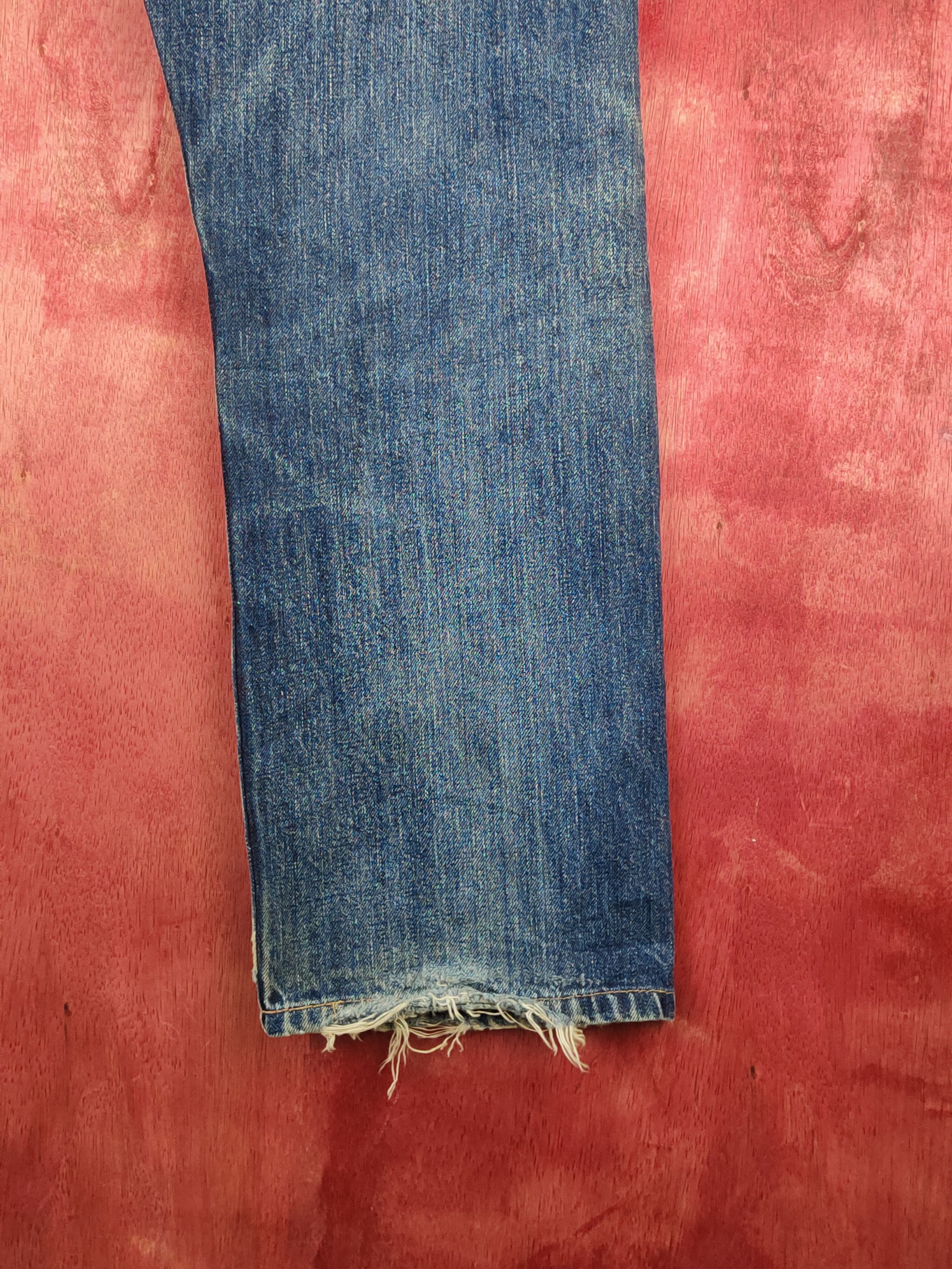 Levi's Levi's Dark Blue Faded Distressed Ripped Jeans #S1647 Size US 34 / EU 50 - 13 Thumbnail