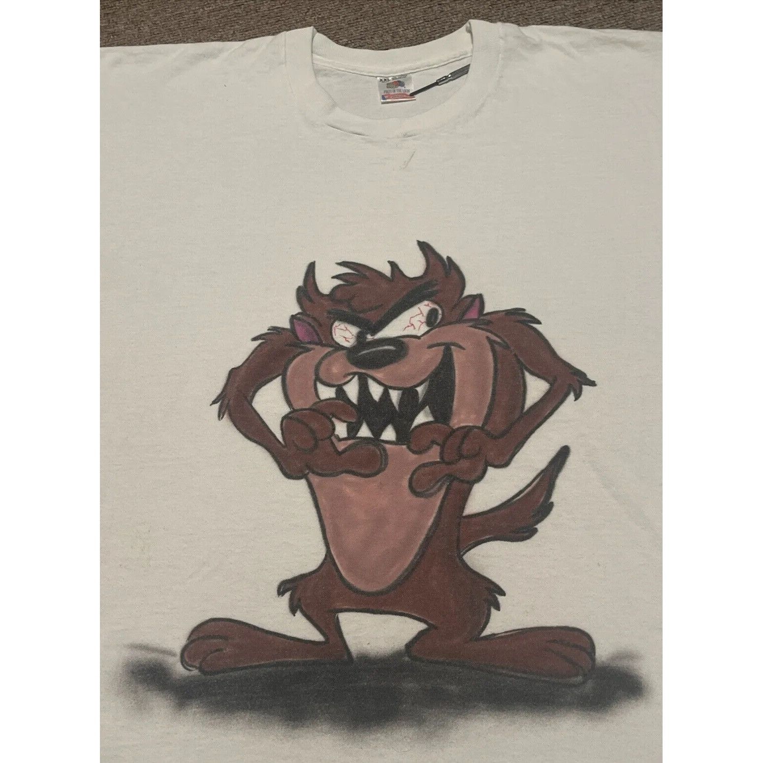 Vintage Vintage 90s XXL Taz Looney Tunes Airbrush Graffiti FOTL Sing Size US XXL / EU 58 / 5 - 3 Thumbnail