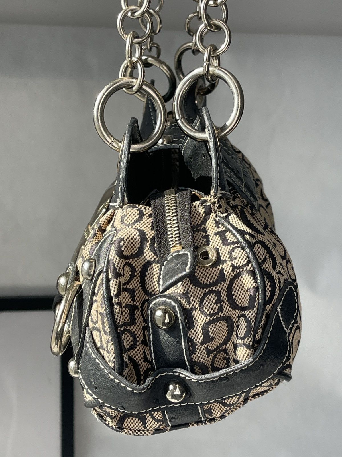 Guess Guess vintage buckle logo bag Monogram mini 00s Y2k Handbag Size ONE SIZE - 18 Thumbnail