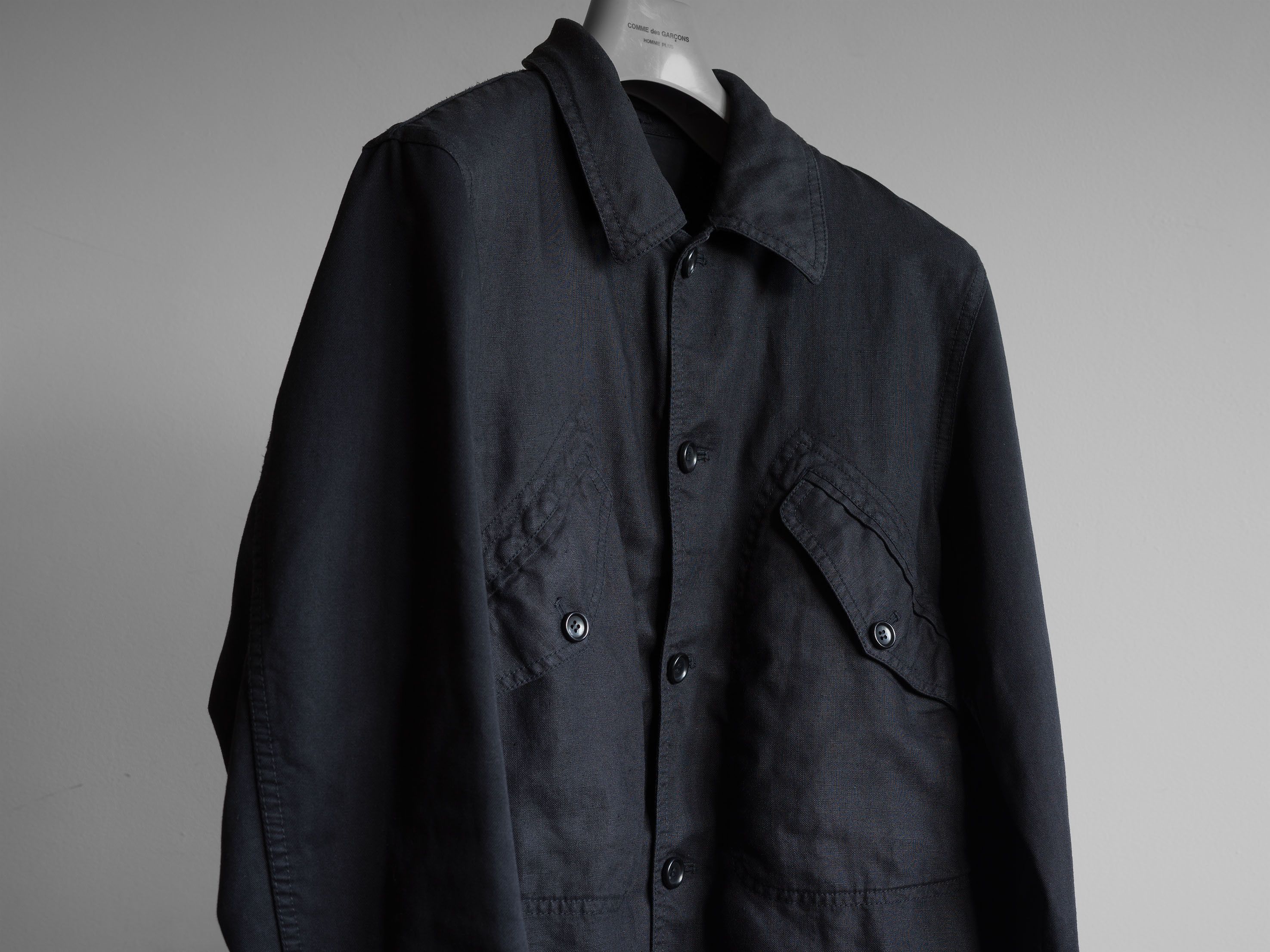 Comme des Garcons Homme SS2005 COMME des GARÇONS HOMME LINEN AND COTTON JACKET Size US M / EU 48-50 / 2 - 1 Thumbnail