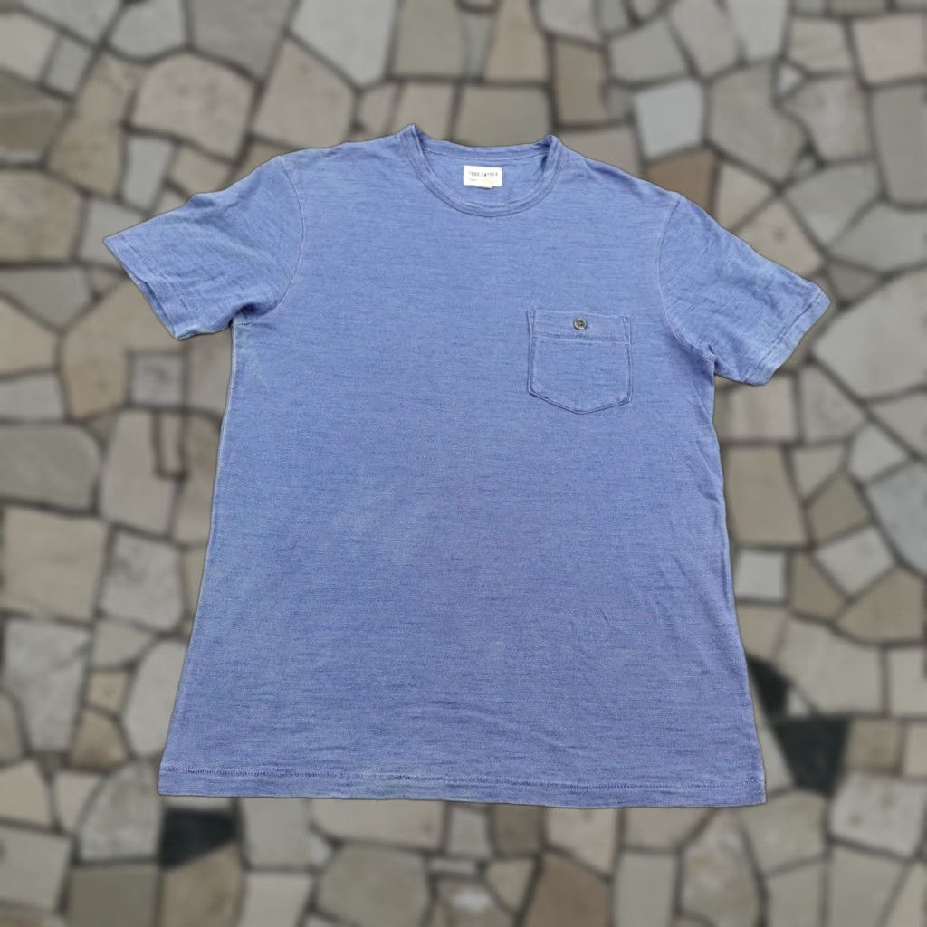 Todd Snyder VINTAGE Todd Snyder Shirt Womens Medium Blue Pocket Short Sleeve Top Crewneck Tee Size M / US 6-8 / IT 42-44 - 1 Thumbnail