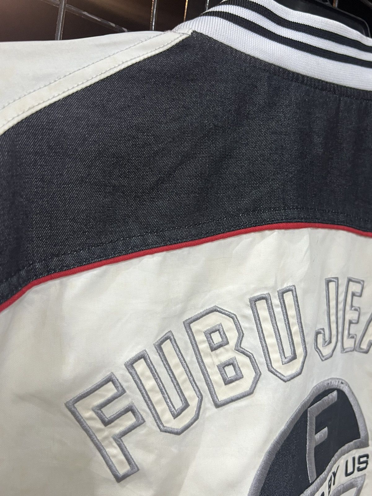 Fubu × Vintage FUBUTHE COLLECTION ZIPPER JACKET raw indigo Size US M / EU 48-50 / 2 - 8 Thumbnail