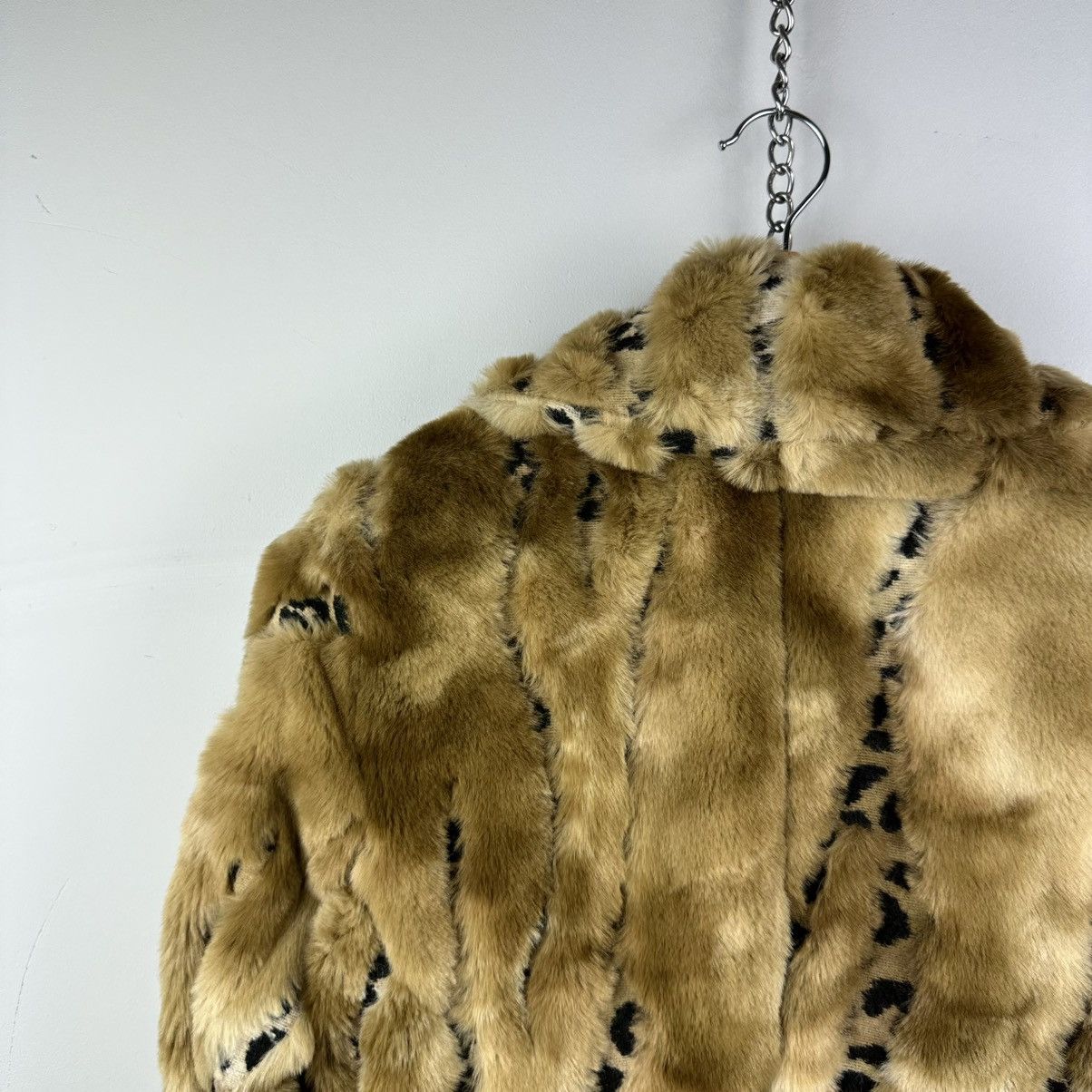 Vintage Vintage Bimbo Girl Y2K Glamour Leopard Fur Coat Size M / US 6-8 / IT 42-44 - 16 Thumbnail