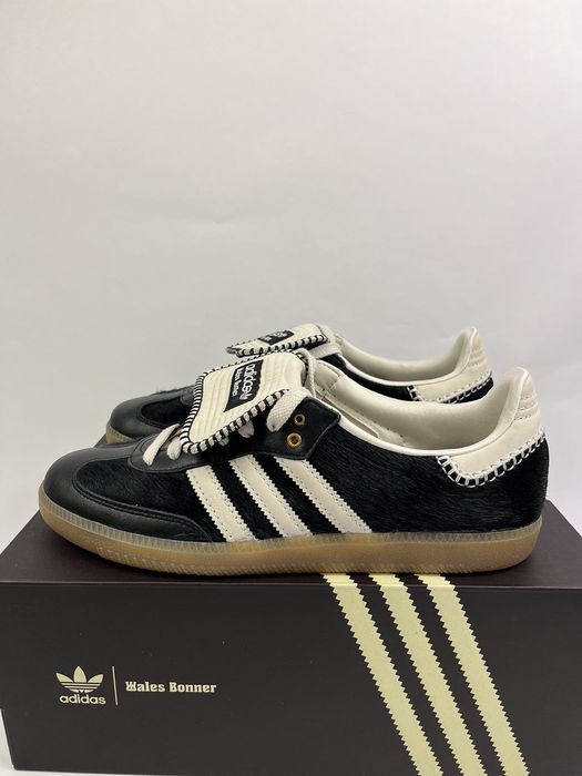 Adidas ADIDAS X WALES BONNER BLACK PONY TONAL SAMBA SNEAKERS | Grailed