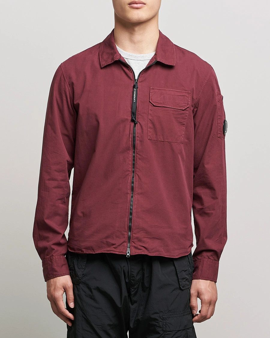 C.P. Company o1y1224 Solid Color Shirt in Burgundy Size US XS / EU 42 / 0 - 3 Thumbnail
