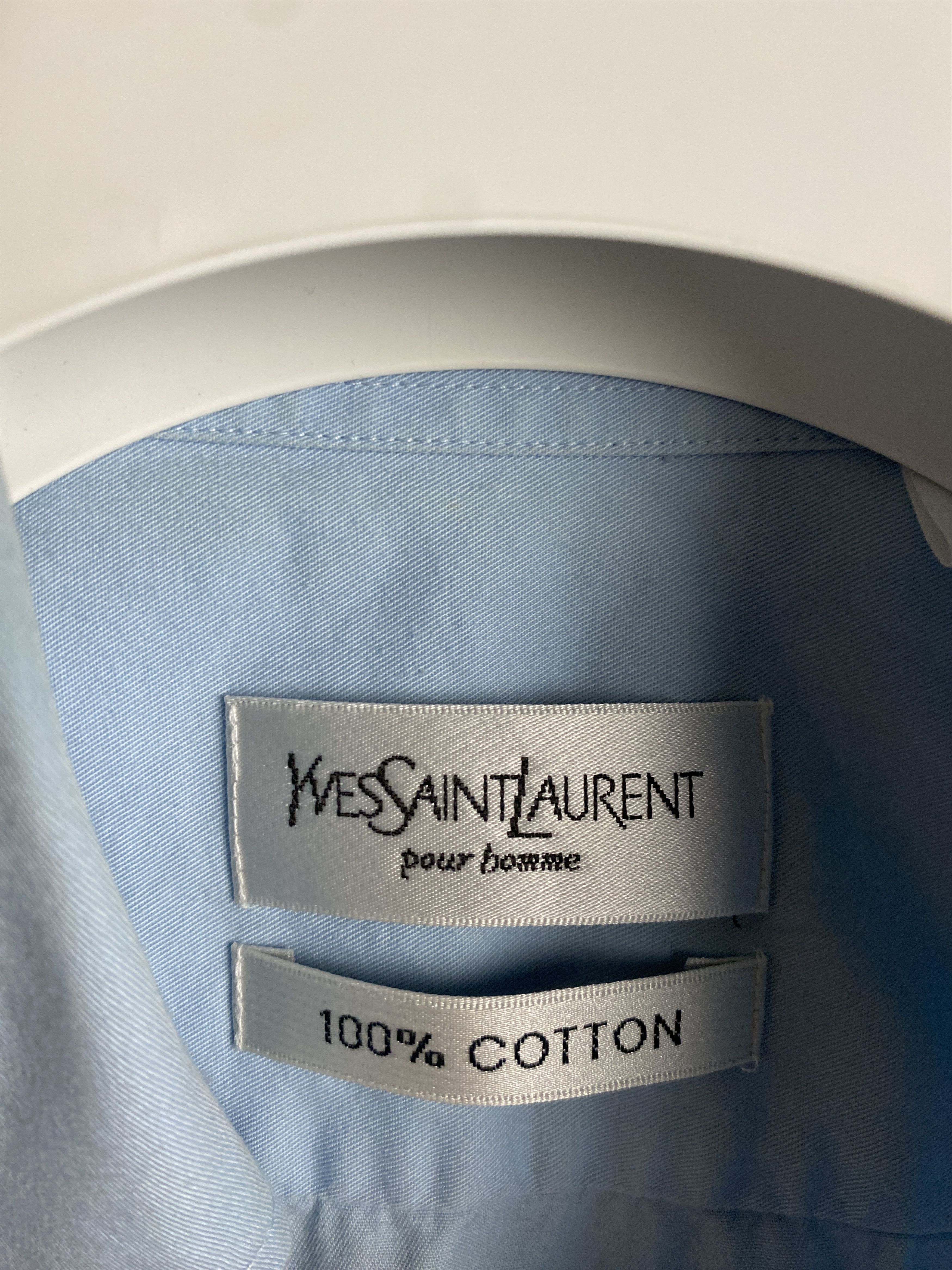 Yves Saint Laurent YSL Yves Saint Laurent small logo short sleeve shirt Size US M / EU 48-50 / 2 - 3 Thumbnail