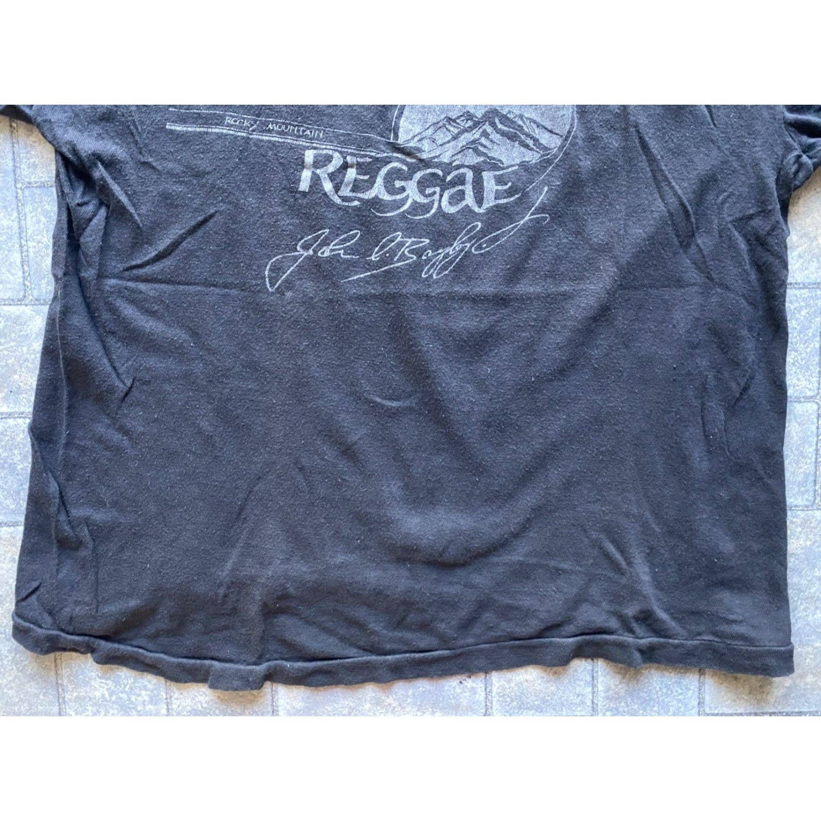 Vintage VINTAGE 70s 80s Rockers John Bayley Fantasy T-Shirt Black L RARE Men Short Sleeve Music Reggae Size US L / EU 52-54 / 3 - 5 Thumbnail