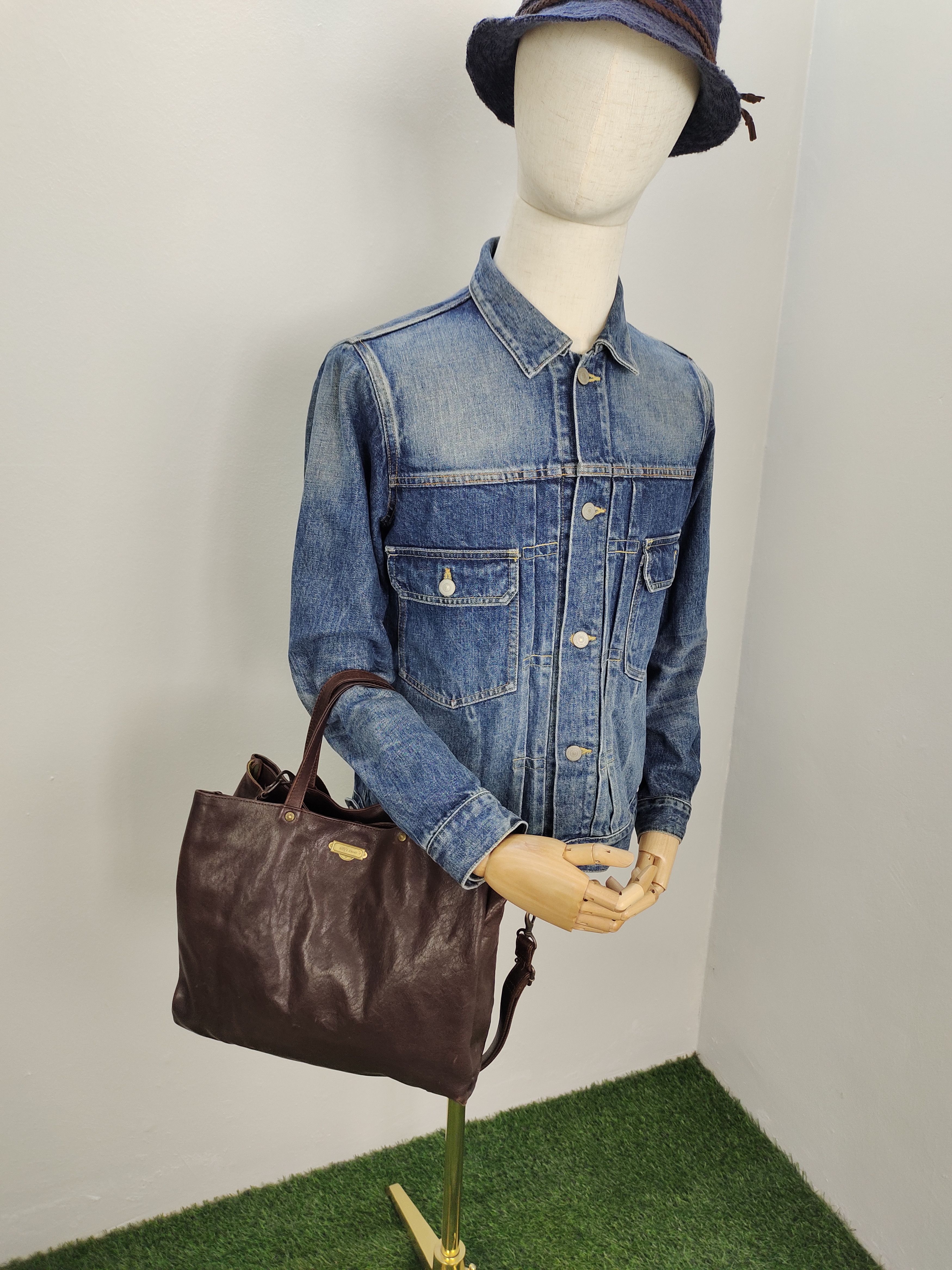 Japanese Brand Vintage Efffys Closet Handmade In Japan Leather Shoulder Bag Size ONE SIZE - 5 Thumbnail