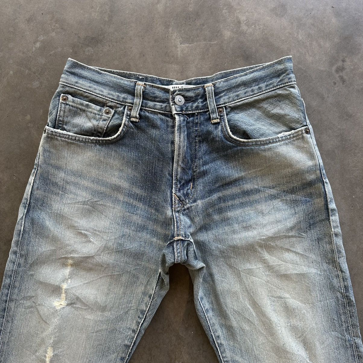 Edwin × Jean × Vintage Vintage Edwin Distressed Faded Denim Jean Pant W29 Size US 29 - 3 Thumbnail