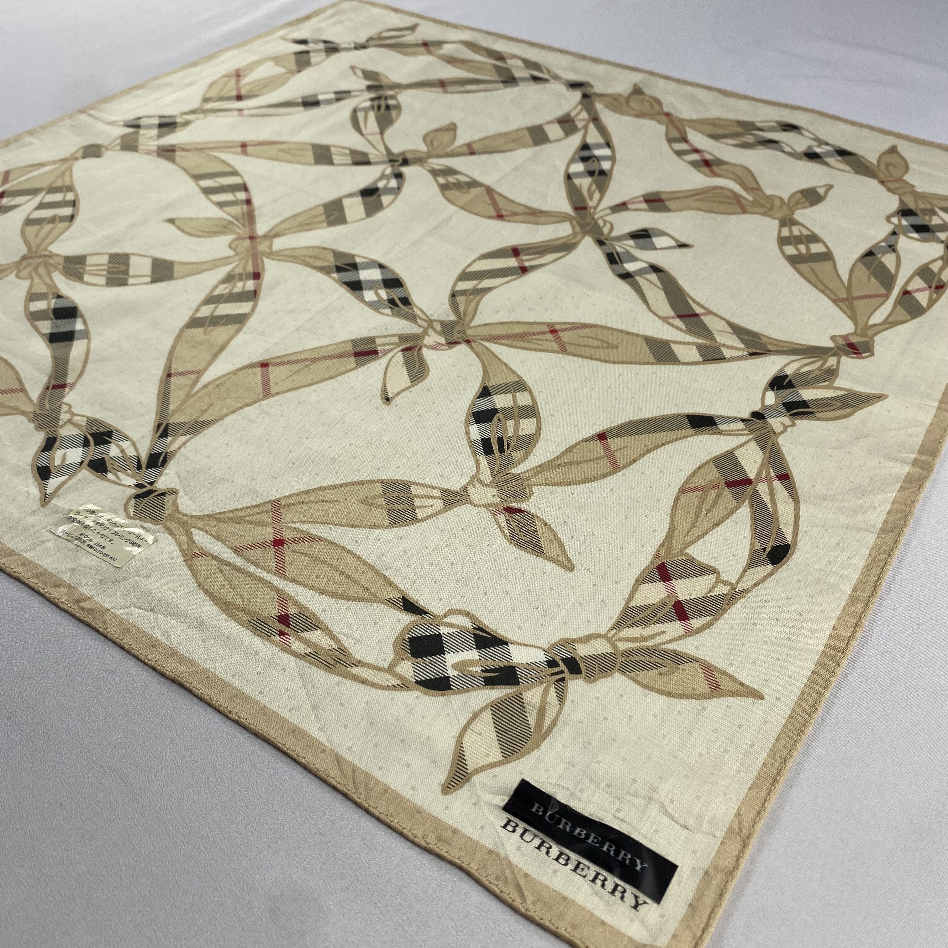 Burberry × Vintage Burberry Handkerchief / Neckerchief / Bandana-P1569 Size ONE SIZE - 2 Thumbnail