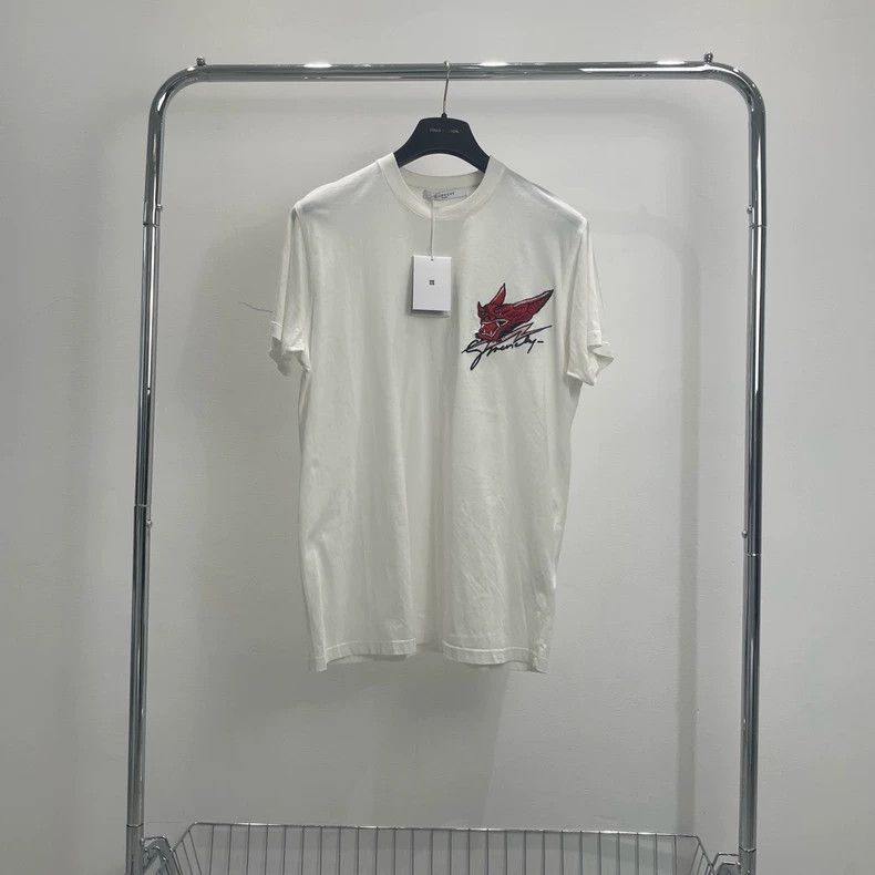 Givenchy Givenchy Chest Embroidered Tiger Head Grass Logo Short Sle Size US XXS / EU 40 - 1 Thumbnail
