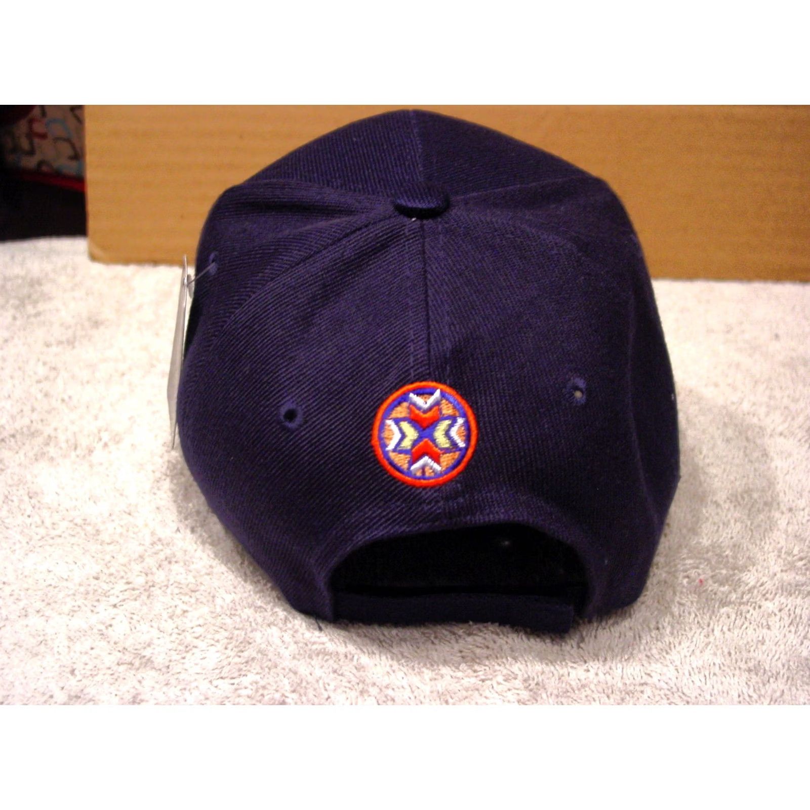 Vintage WOLF AND FEATHERS NATIVE PRIDE BASEBALL CAP BLUE Adjustable Mens Size ONE SIZE - 3 Thumbnail