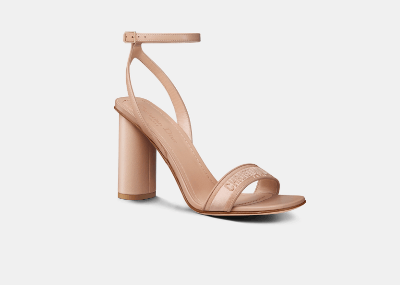Dior o1w1db11225 KCQ897 Dway Heeled Sandals in Nude Size US 10 / IT 40 - 2 Thumbnail