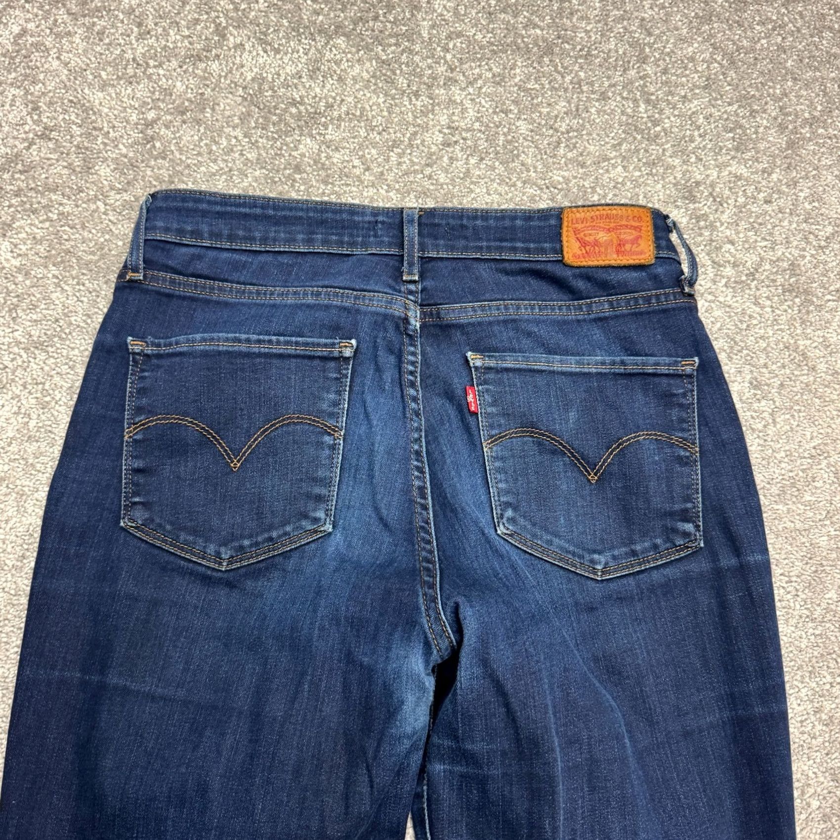 Levi's Levi's 721 High Rise Skinny Denim Jeans Womens Dark Wash Black 30x31 Stretch Regular 5-Pocket City Streetwear Mens Size 29" - 4 Thumbnail