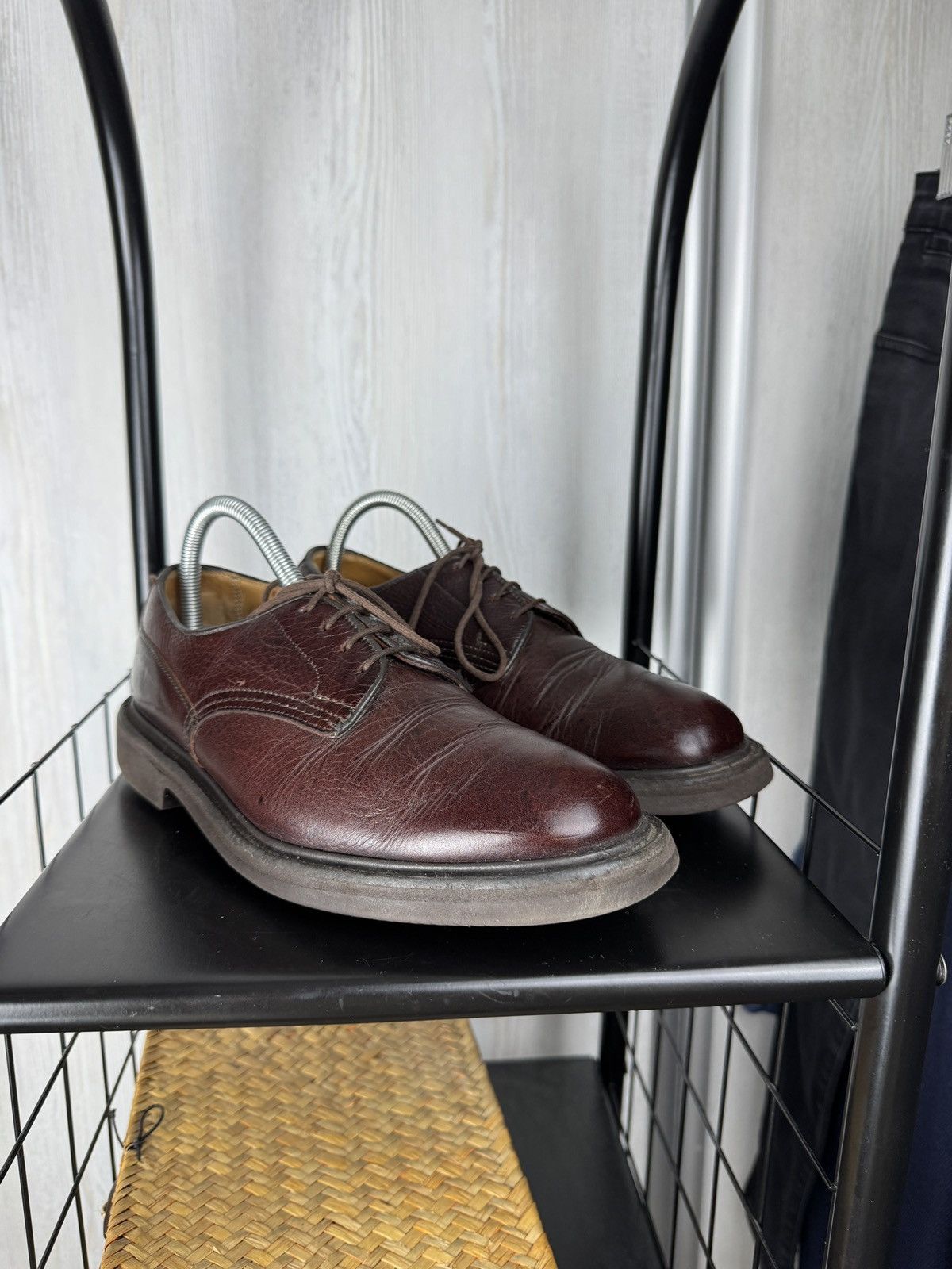 Tricker's Tricker’s Burgundy Brown Woodstock Derby Kudu Leather Shoes Size US 8 / EU 41 - 4 Thumbnail