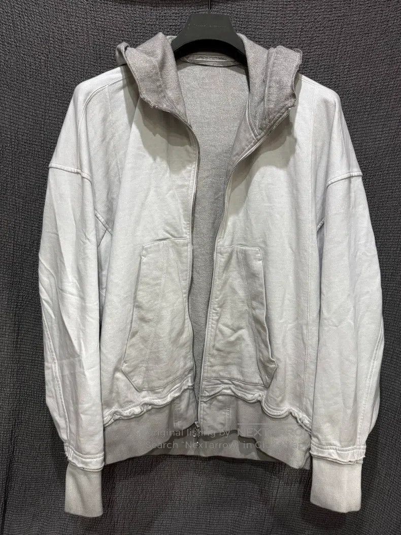 Julius Julius Distressed frayed zip-up hooded sweatshirt jacket Size US S / EU 44-46 / 1 - 4 Thumbnail