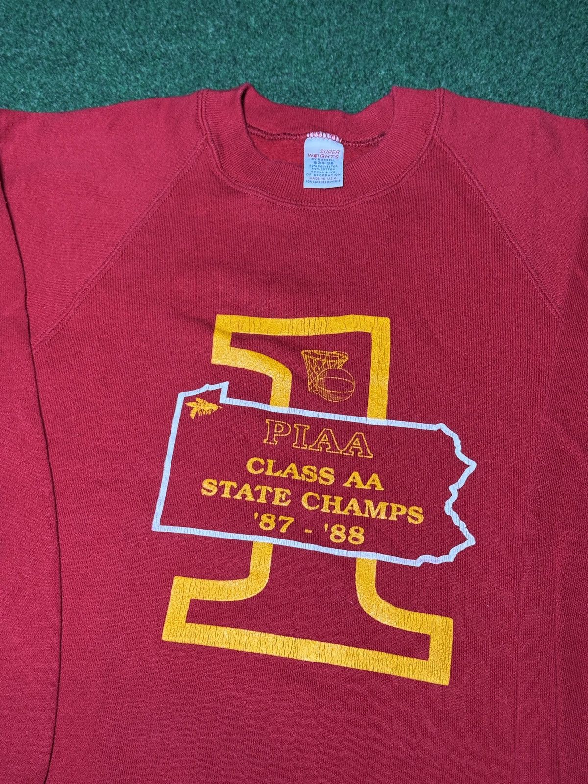 Russell Athletic Piaa 80s Basketball State Champs Sweatshirt 80s 18x24.5 Size US S / EU 44-46 / 1 - 2 Thumbnail