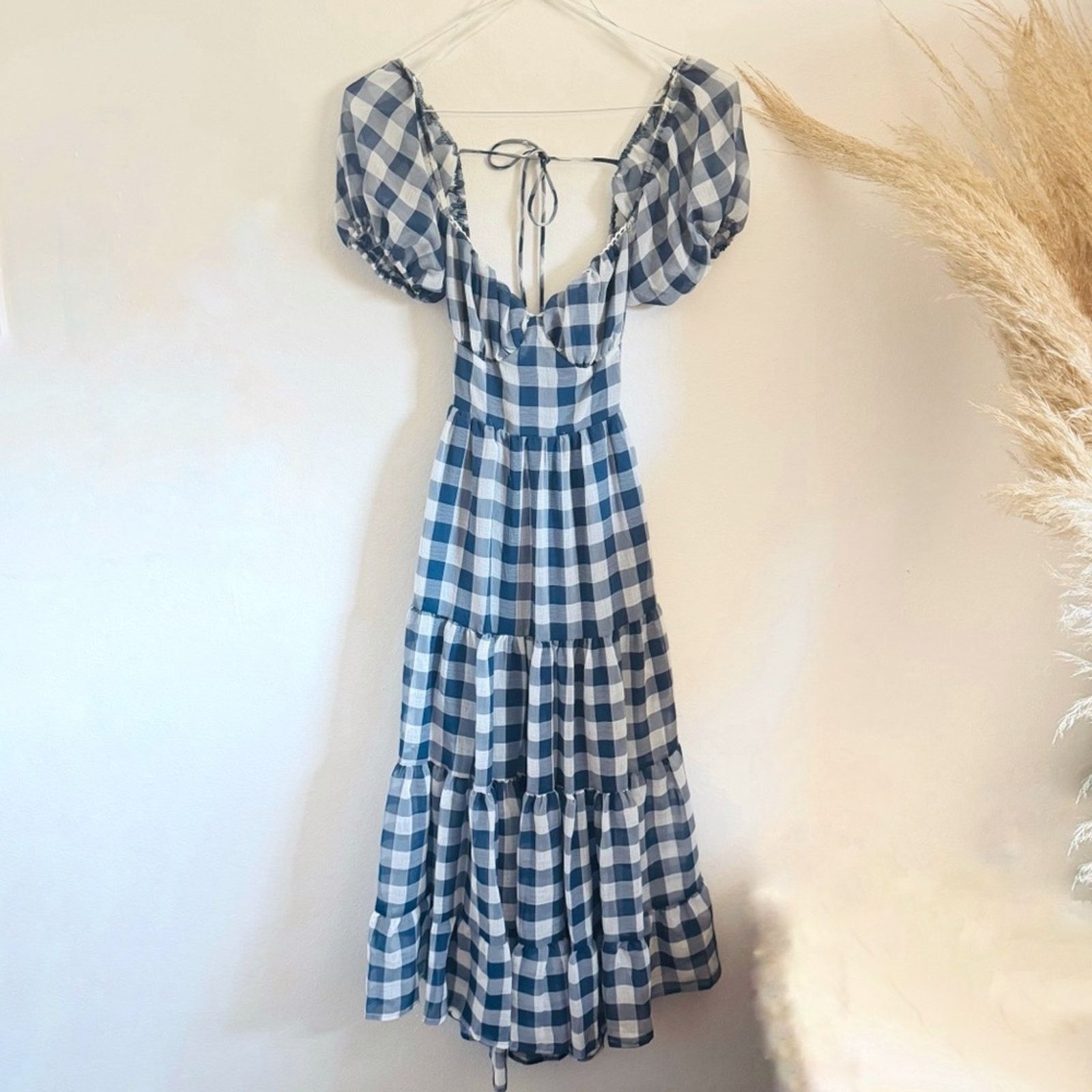 denim dresses midi Baltic Born Womens Janelle Midi Dress | Denim Blue