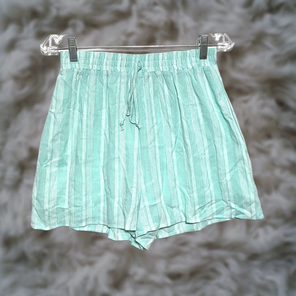 Vintage Dee Elly Stripe Pull On Shorts Womens M Boho Coastal Summer Hippie Flowy Y2K NWT Size 32" / US 10 / IT 46 - 1 Thumbnail