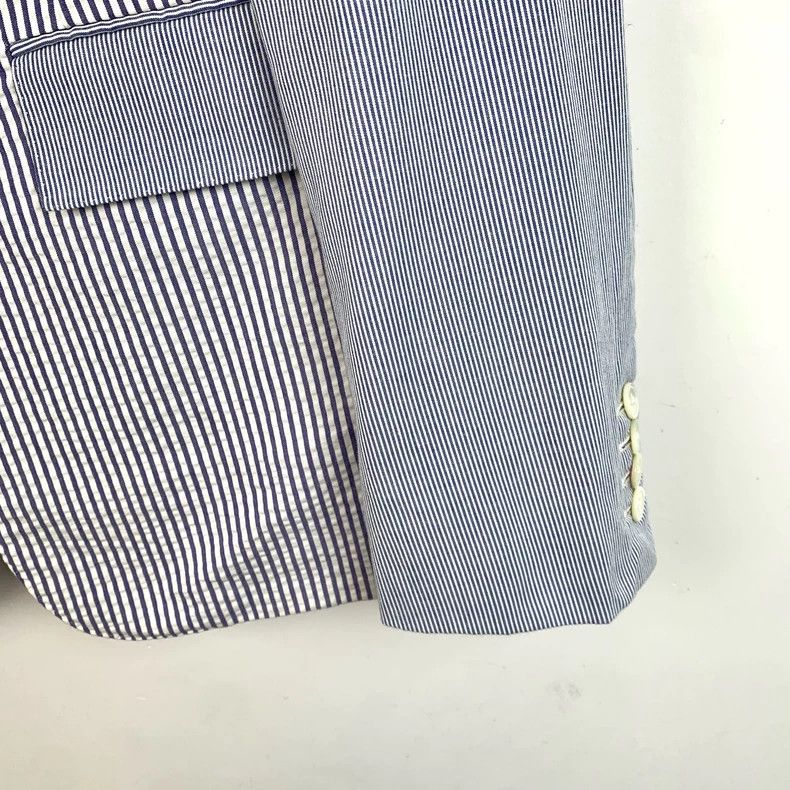 Thom Browne Thom Browne Color-blocked vertical striped lapel long-sleev Size US S / EU 44-46 / 1 - 4 Thumbnail