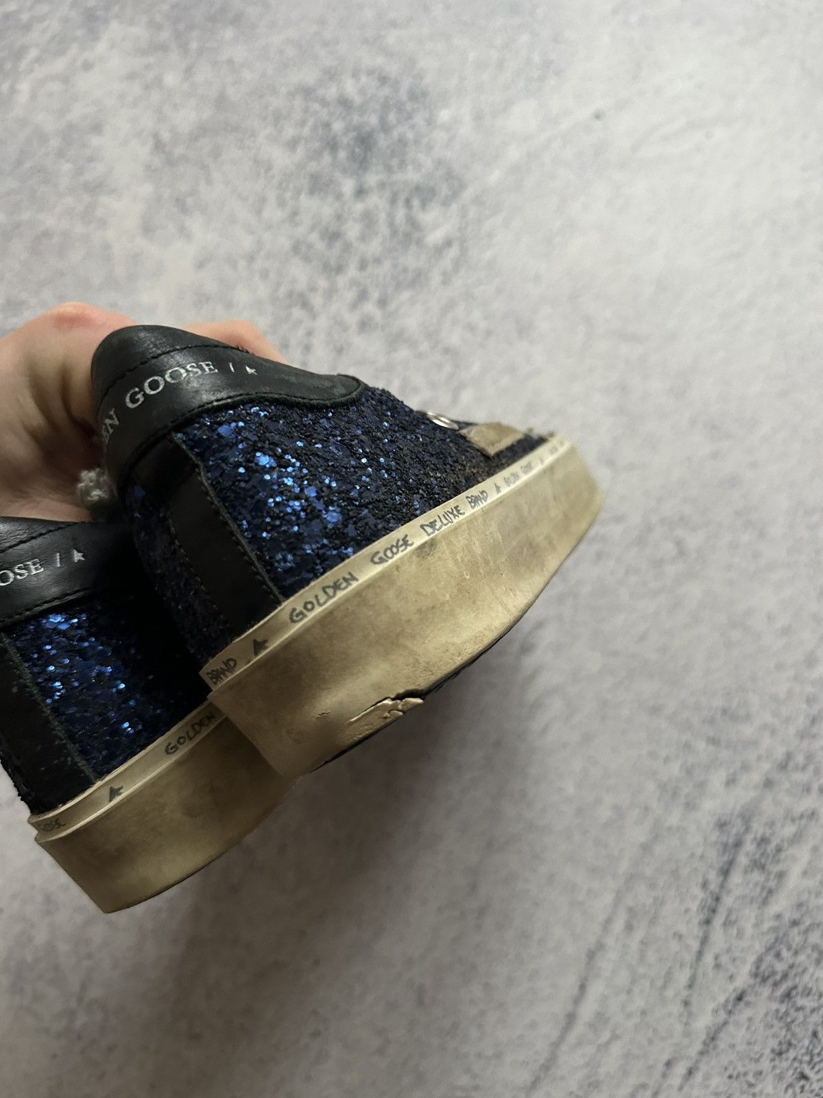 Golden Goose Golden Goose Glitter Colorblock Pattern Sneakers Size US 8 / IT 38 - 9 Thumbnail