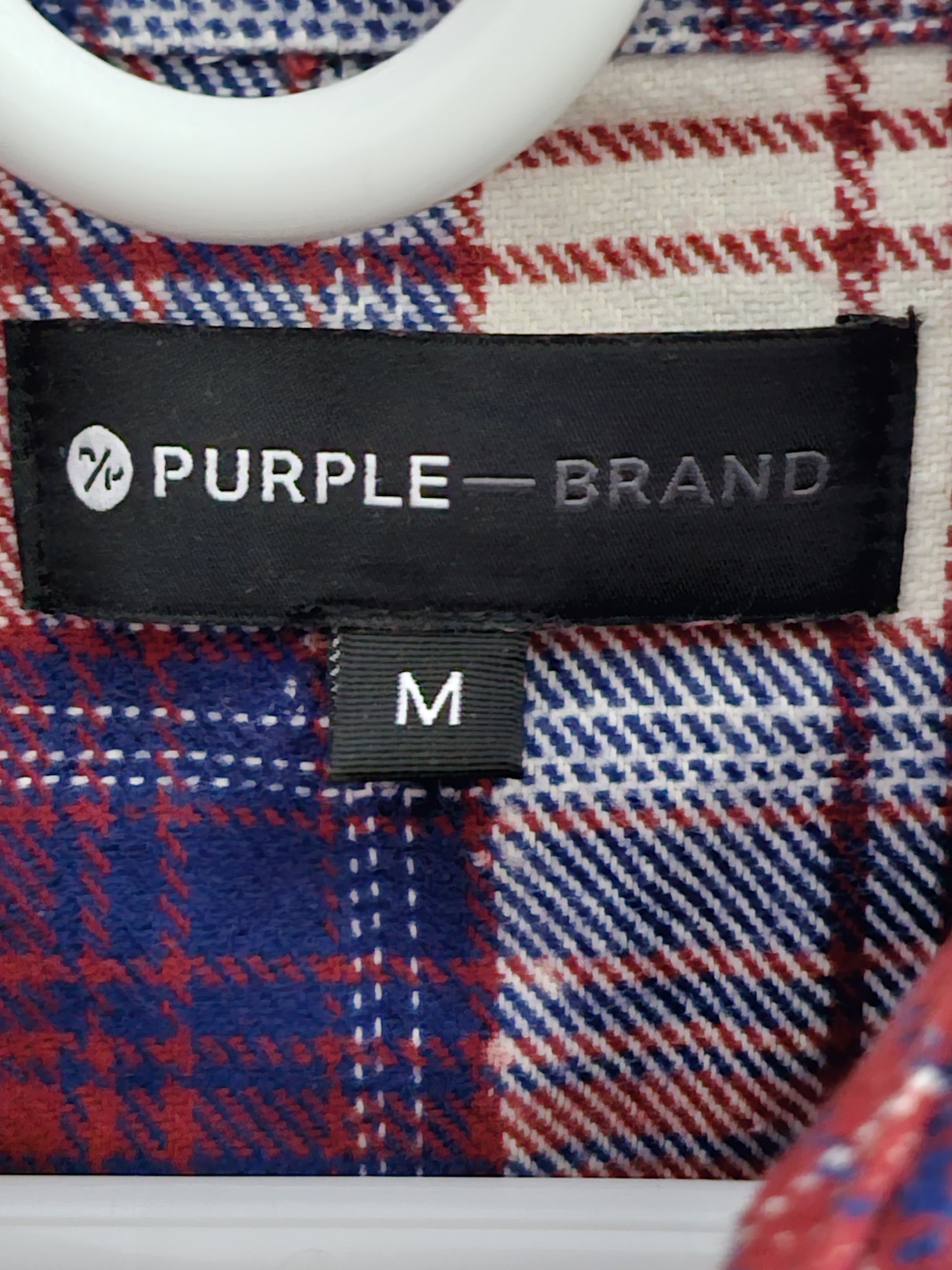 Purple Brand Purple Brand Long Sleeve Logo Flannel Buttondown Shirt Size US M / EU 48-50 / 2 - 6 Thumbnail