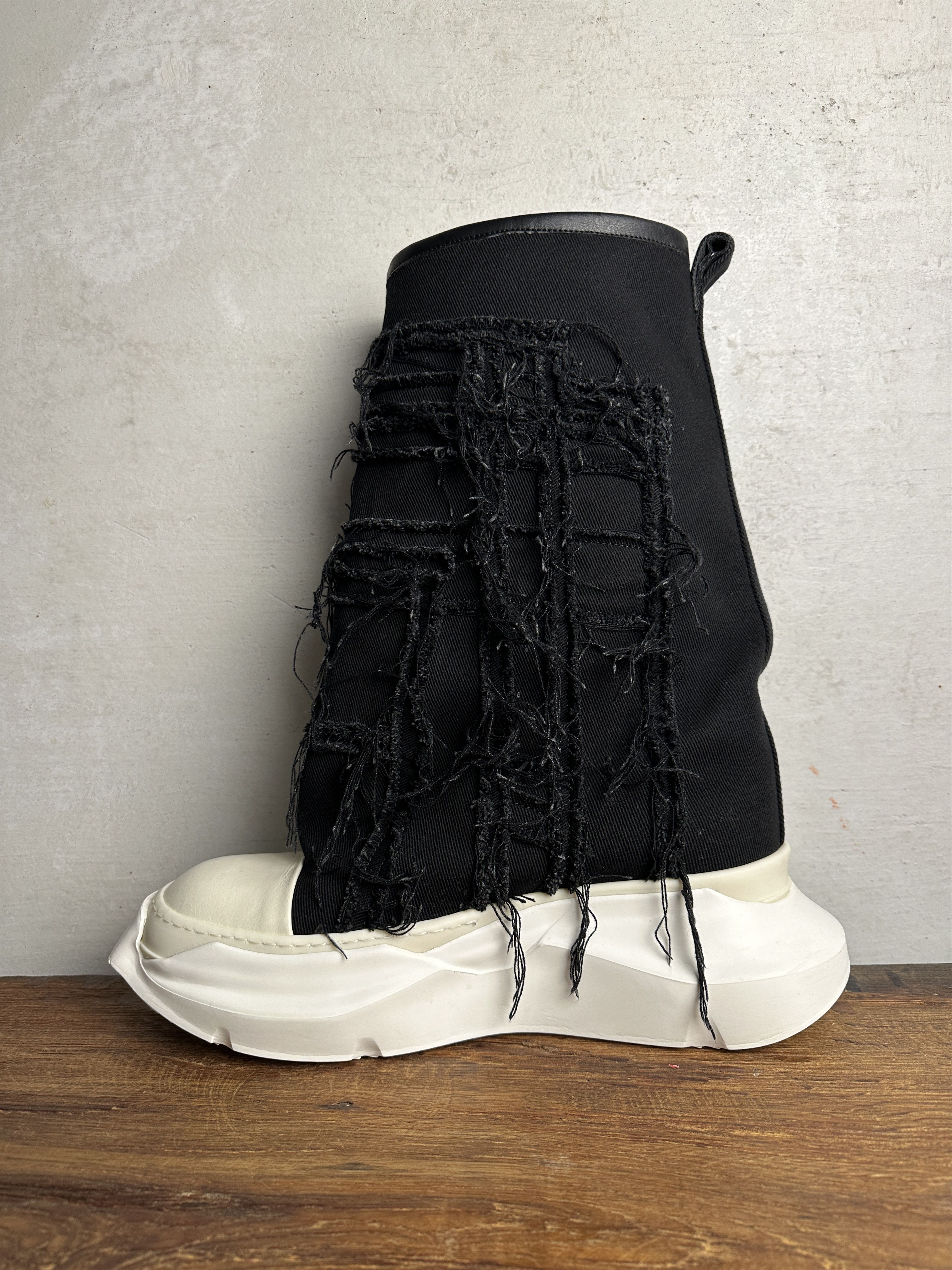 Rick Owens Rick Owens DRKSHDW Slashed Fogachine high-top Sneakers Size US 11 / EU 44 - 3 Thumbnail