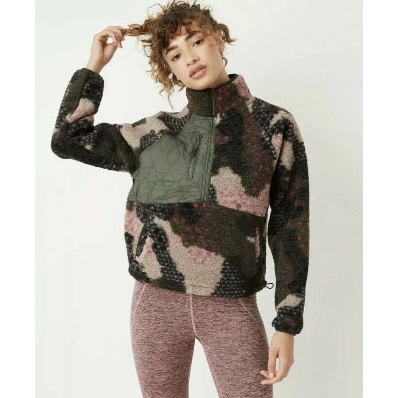 Other JoyLab Sherpa Pullover Sweatshirt Camo Print Print size XS Size XS / US 0-2 / IT 36-38 - 3 Thumbnail