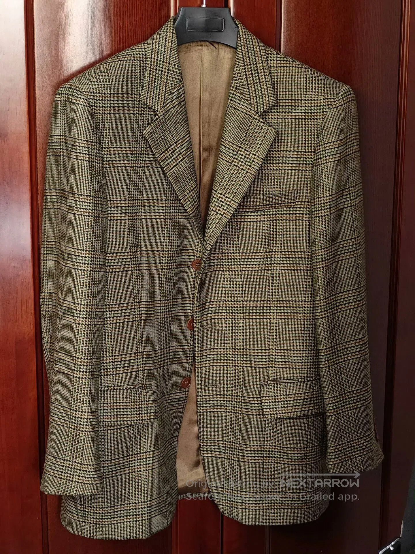 Japanese Brand Italian Wool Blend Check Blazer. Size US S / EU 44-46 / 1 - 1 Thumbnail