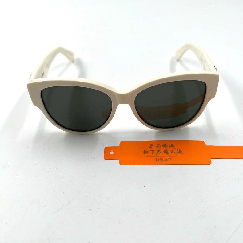 Saint Laurent Paris Saint Laurent Paris Creamy white temple logo logo cat eye Size ONE SIZE - 7 Thumbnail