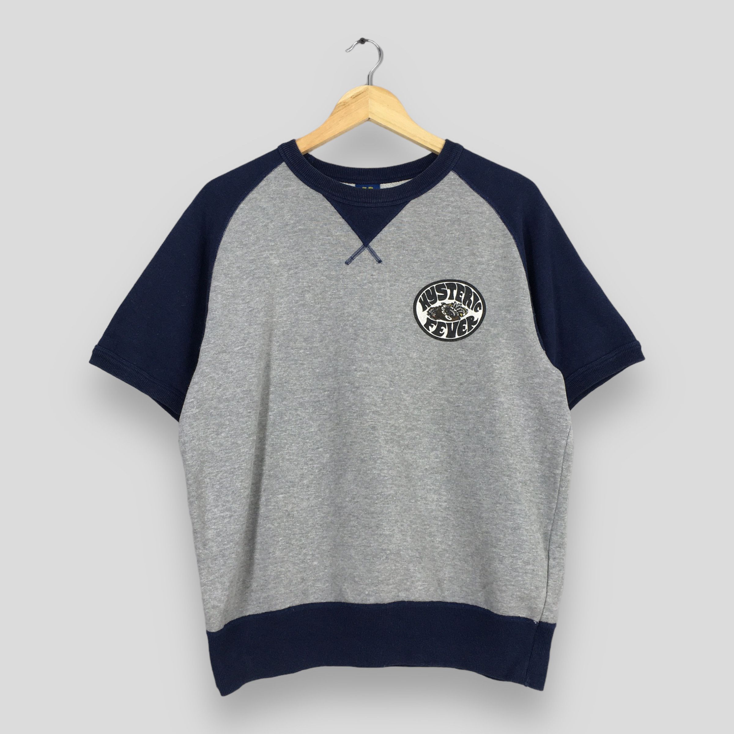 Hysteric Glamour Vintage Hysteric Glamour Gray Raglan Sweatshirt Medium Size US M / EU 48-50 / 2 - 1 Thumbnail