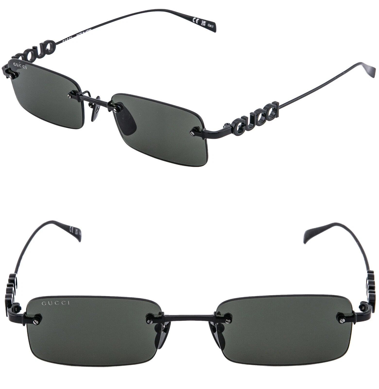 Gucci GUCCI 1808 Black Narrow Square GG1808S Sunglasses 001 Size ONE SIZE - 1 Thumbnail