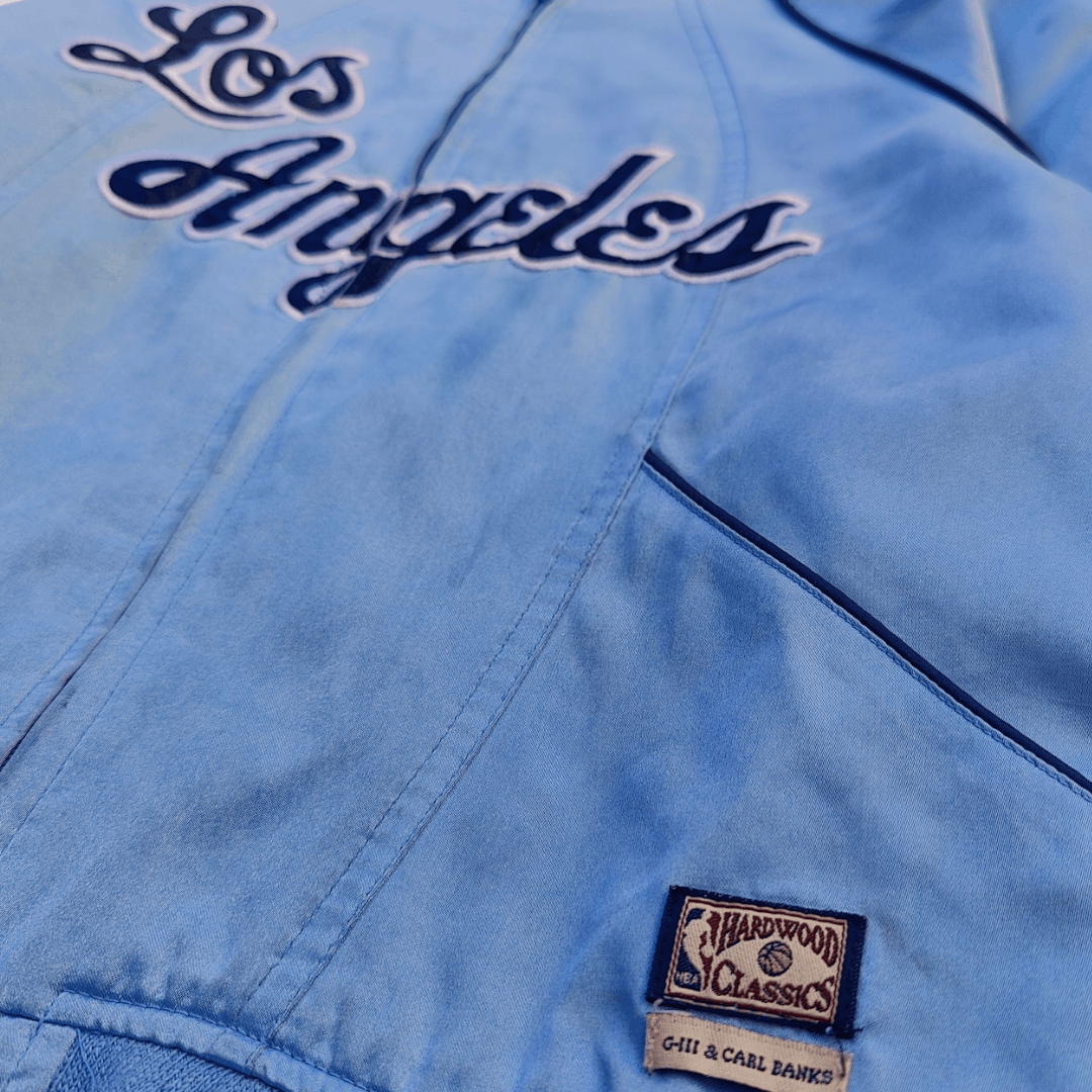Mitchell & Ness × NBA Satin Jacket Los Angeles Lakers by Mitchell & Ness Size M / US 6-8 / IT 42-44 - 3 Thumbnail