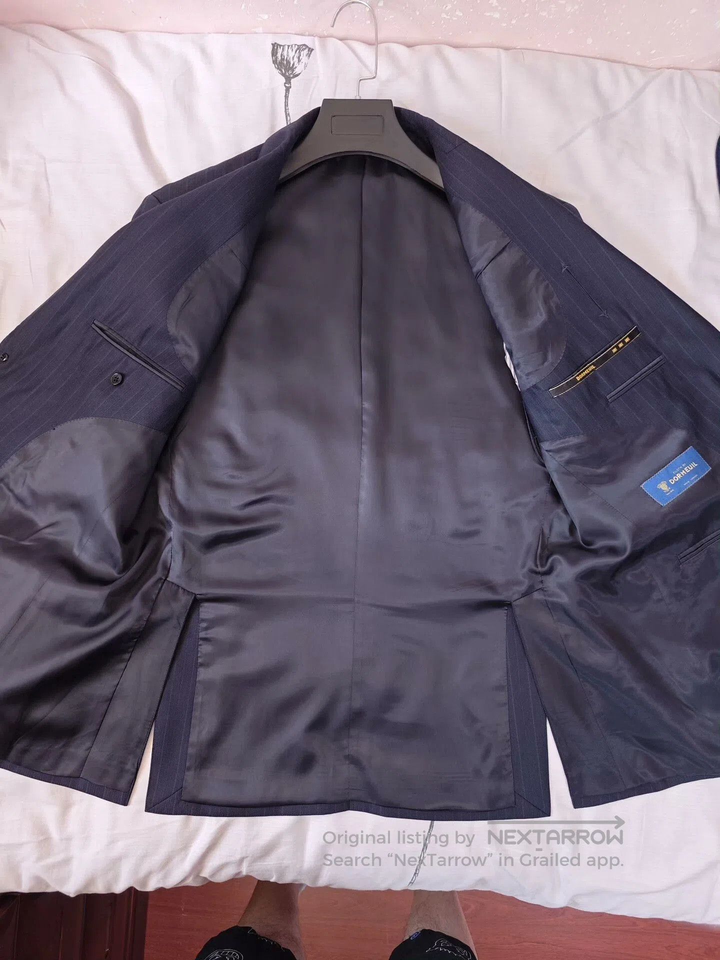 Japanese Brand Dormeuil Wool Linen Custom Suit. Size US L / EU 52-54 / 3 - 6 Thumbnail