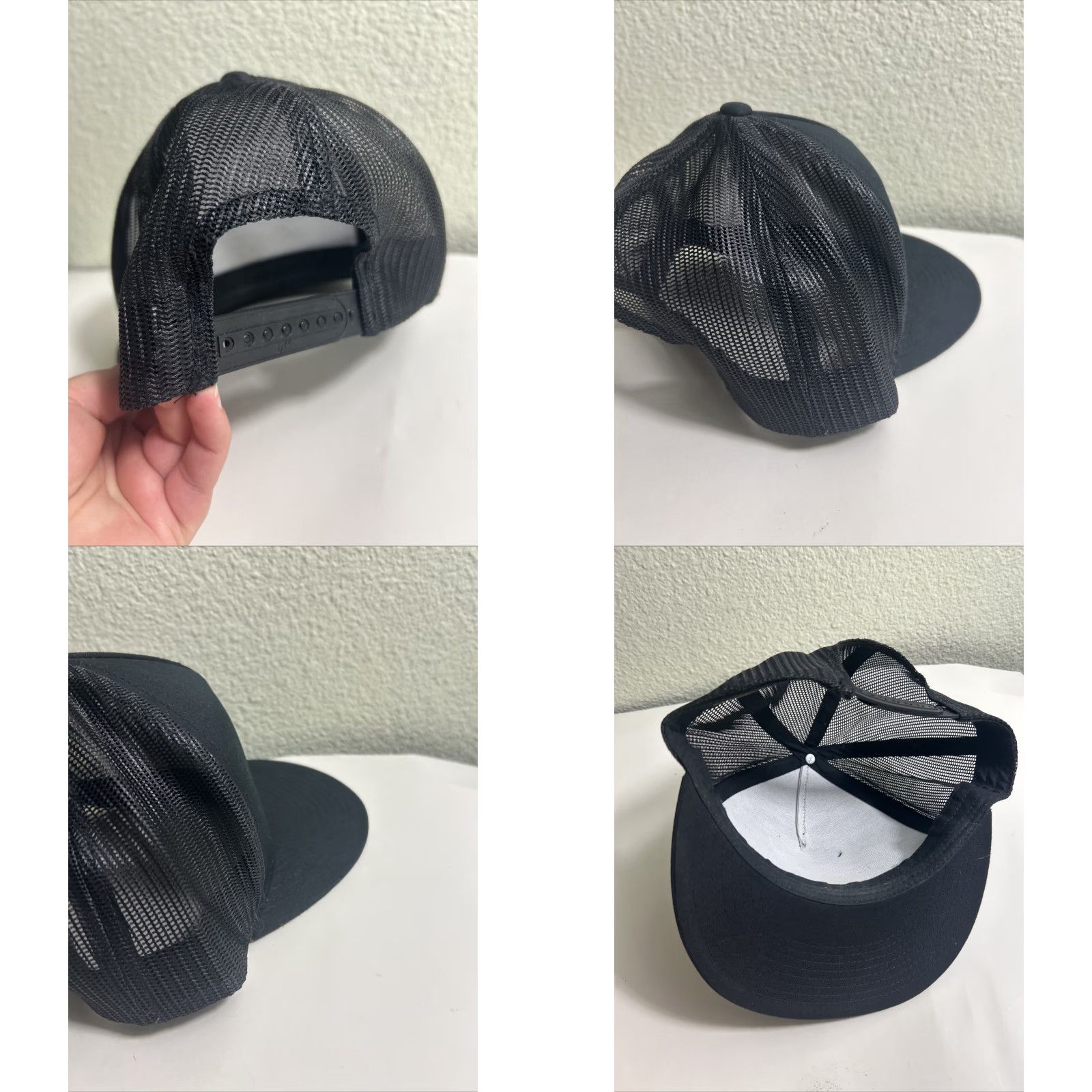 Vintage Hustle And Conquer Citizen Apparel Black Trucker Hat SnapBack Adjustable Men’s Hat Adjustable Black Trucker Hat Size ONE SIZE - 8 Thumbnail
