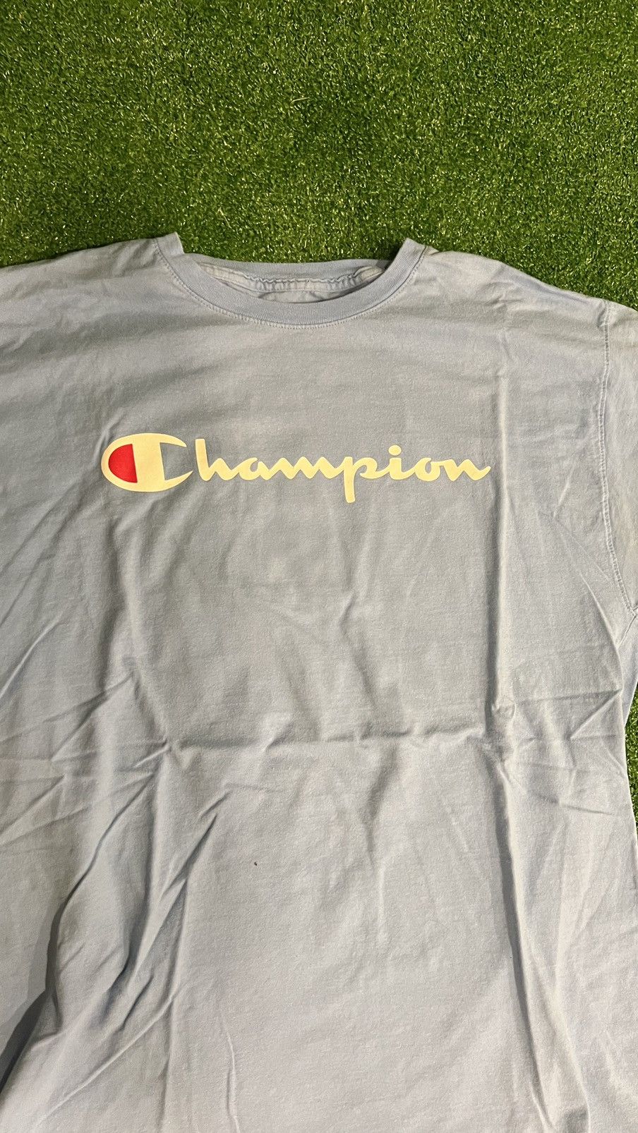 Champion Champion Light Blue Basic Logo T-Shirt Size US L / EU 52-54 / 3 - 2 Thumbnail