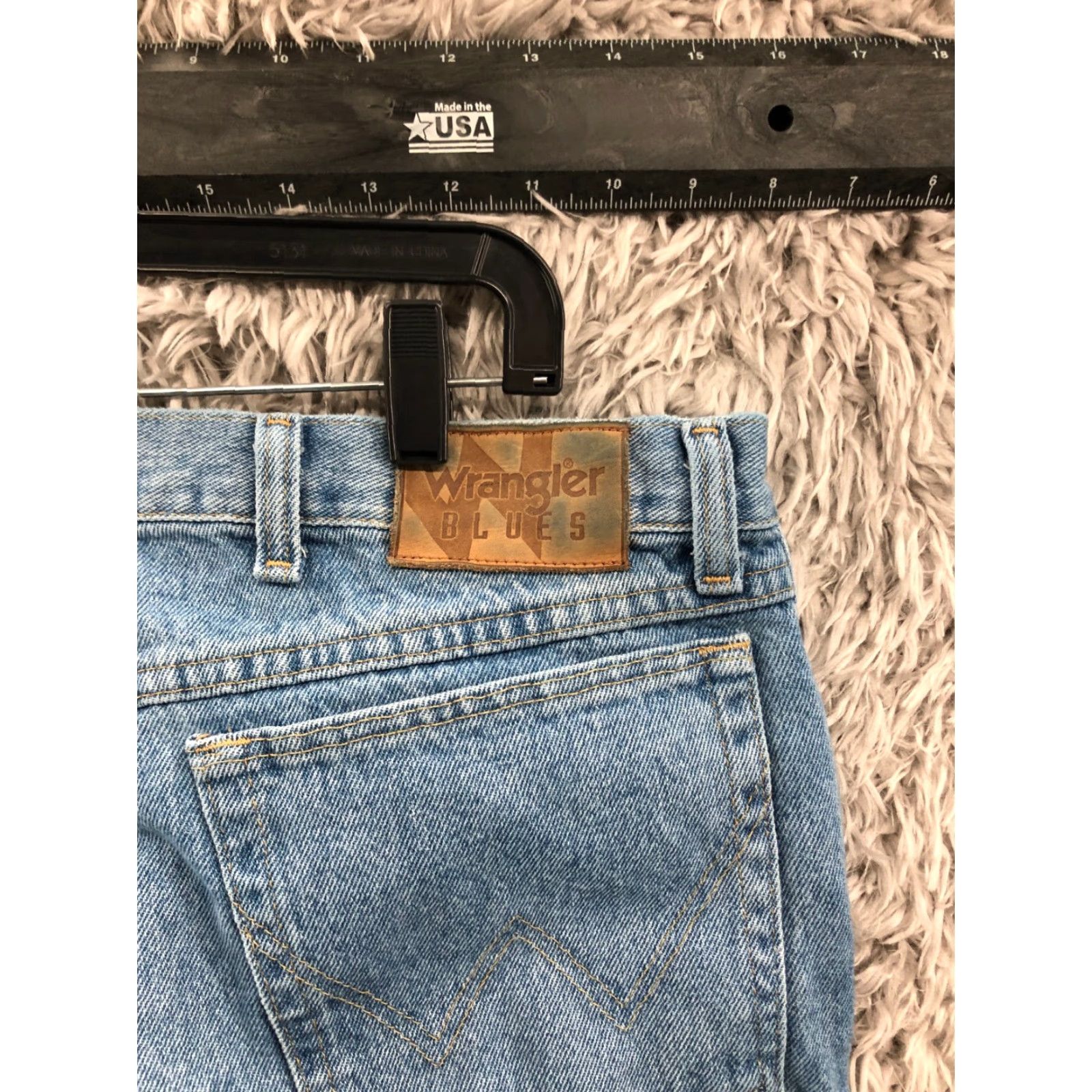 Wrangler Wrangler Jeans 40x32 Mens Mid Rise Straight Blue Denim 5-Pocket Regular Fit Jeans Men Classic Denim Size US 40 / EU 56 - 6 Thumbnail