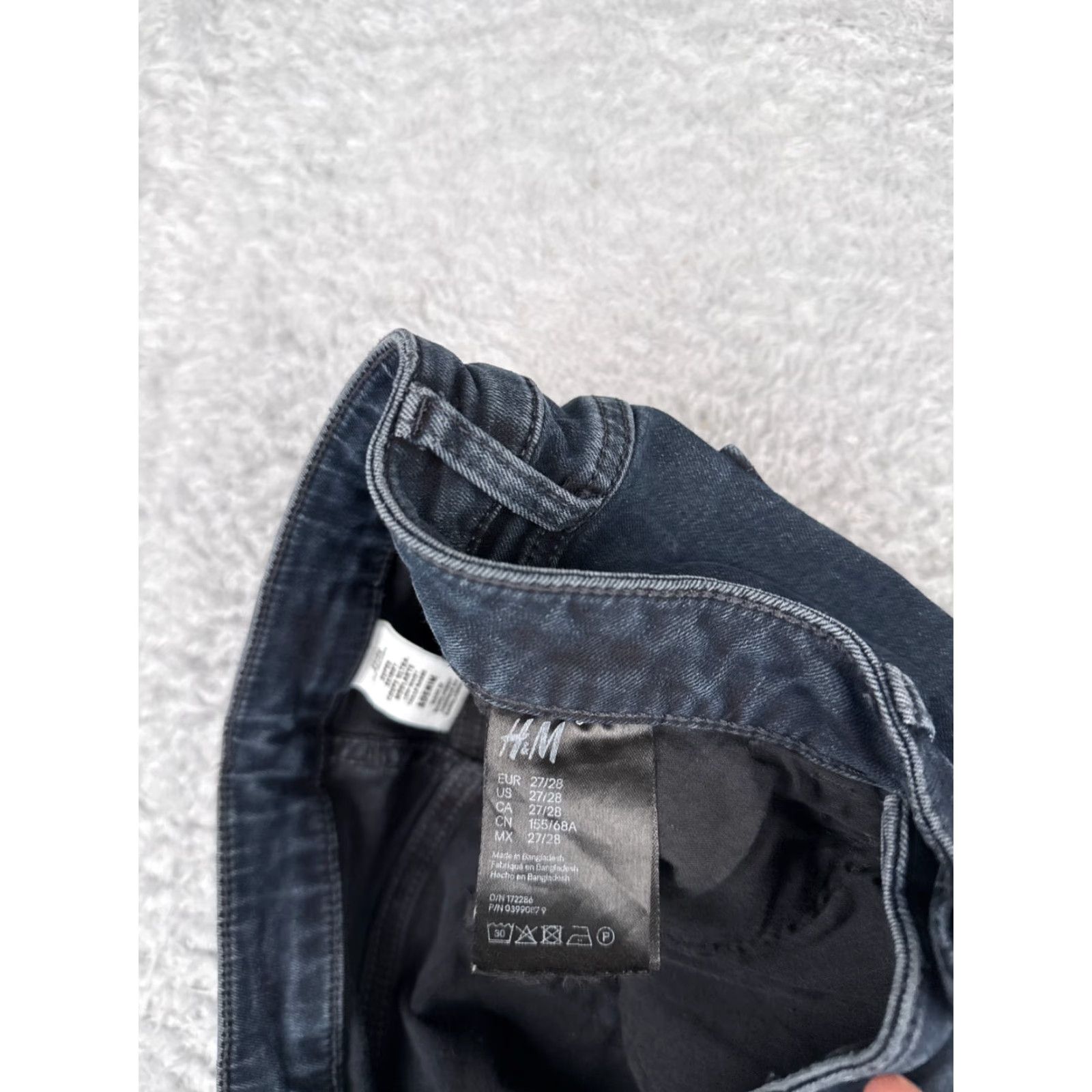 Denime &Denim Jeans Womens 27x25 Blue Denim Skinny Low Waist Dark Cotton Blend Size 27" / US 4 / IT 40 - 7 Thumbnail