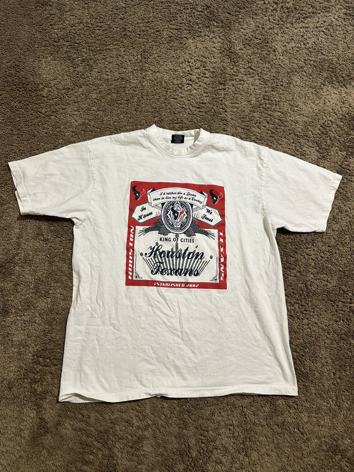 NFL Vintage NFL Houston Texans “super fan” shirt 2002 size 2XL Size US XXL / EU 58 / 5 - 1 Thumbnail