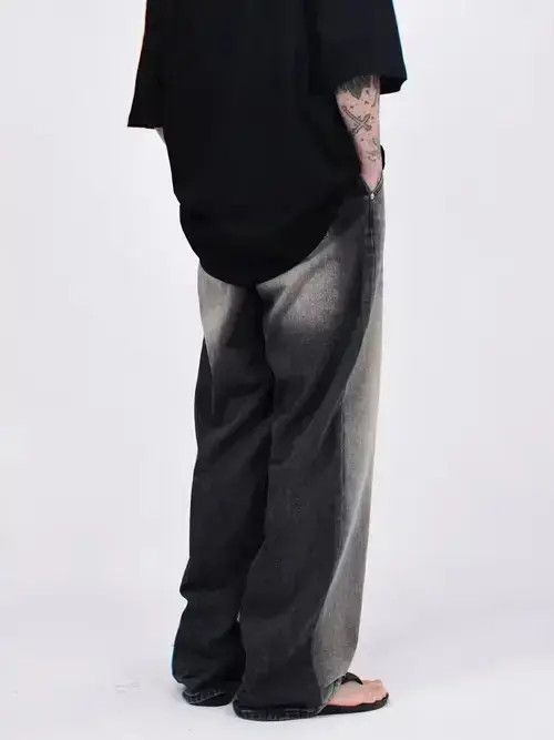 Jean distressed washed baggy jeans Size US 28 / EU 44 - 2 Thumbnail