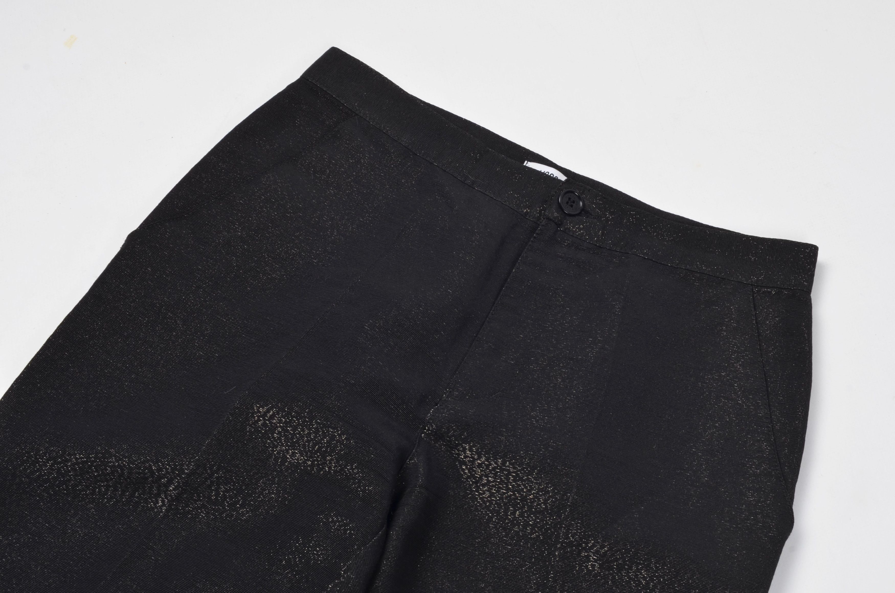 Moschino × Vintage Vintage Moschino Sparkle Black Straight Trousers Pants Size 28" / US 6 / IT 42 - 2 Thumbnail