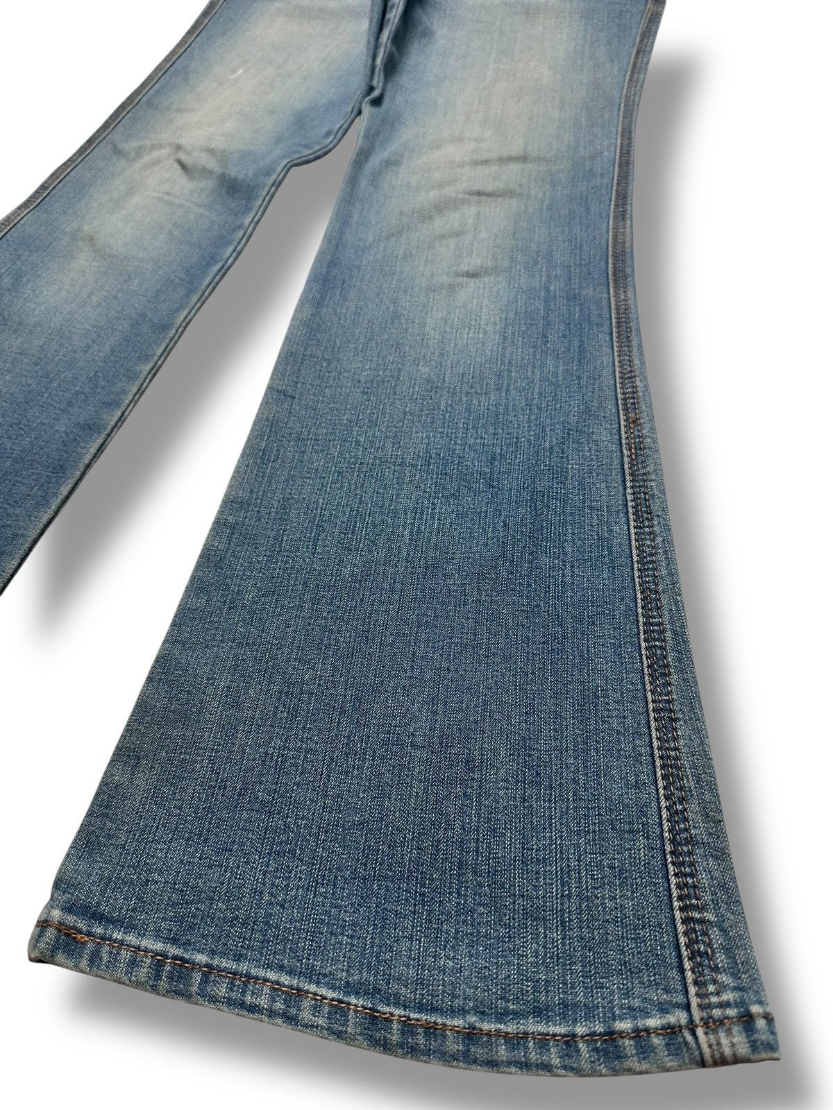 Japanese Brand Vintage Vibes with Palette United Flared Denim Faded Jeans Size US 27 - 14 Thumbnail