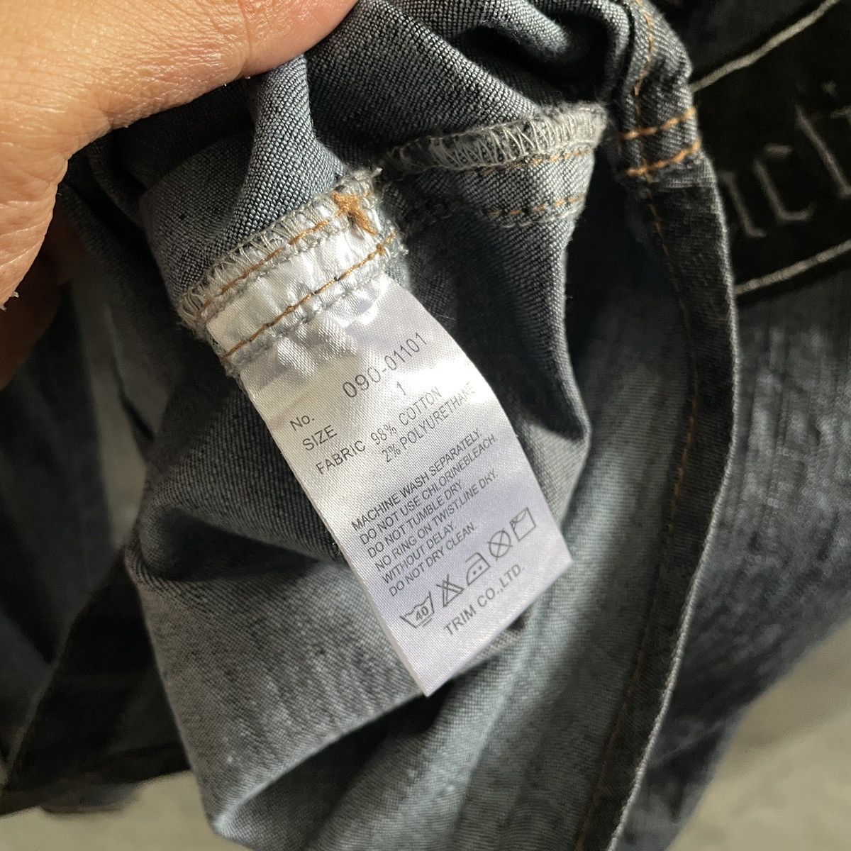14th Addiction × If Six Was Nine × Le Grande Bleu (L.G.B.) 🔥Anarchy Blue denim snap button patch shirt Size US S / EU 44-46 / 1 - 8 Thumbnail