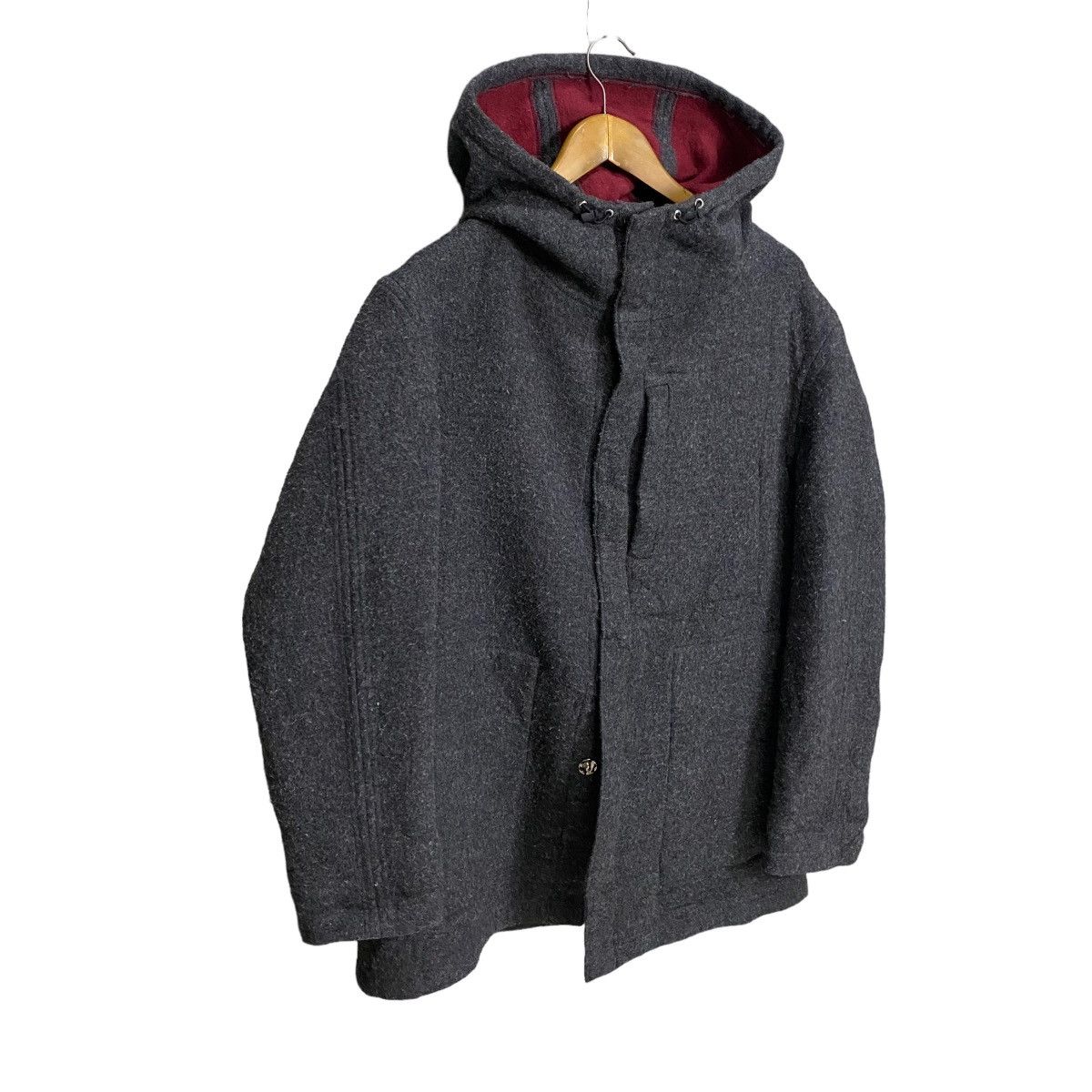 Japanese Brand LUI'S WOOL HOODIE JACKET Size US M / EU 48-50 / 2 - 2 Thumbnail